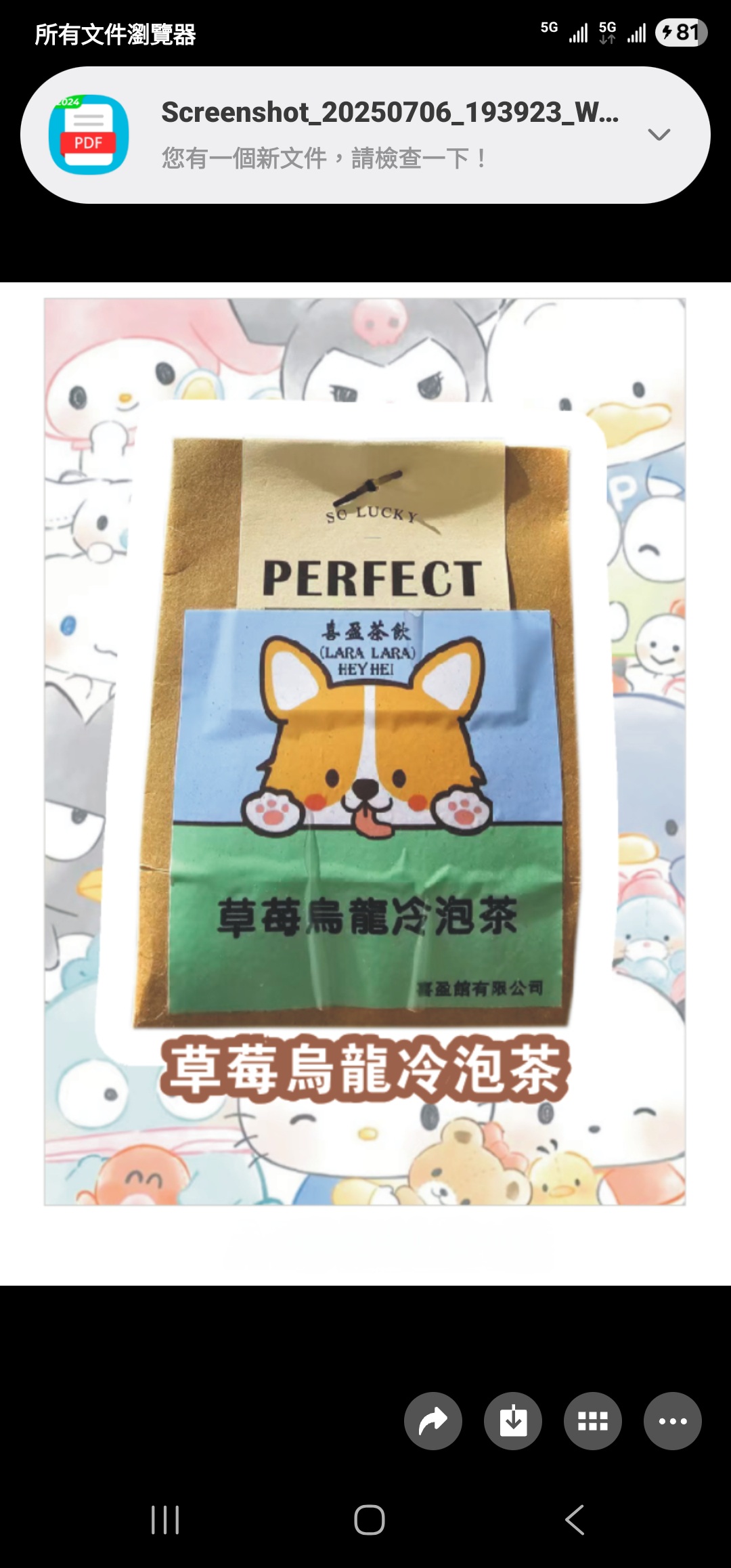 ***Lara-Lara 台灣果味茶包草莓烏龍冷泡茶 茶包***