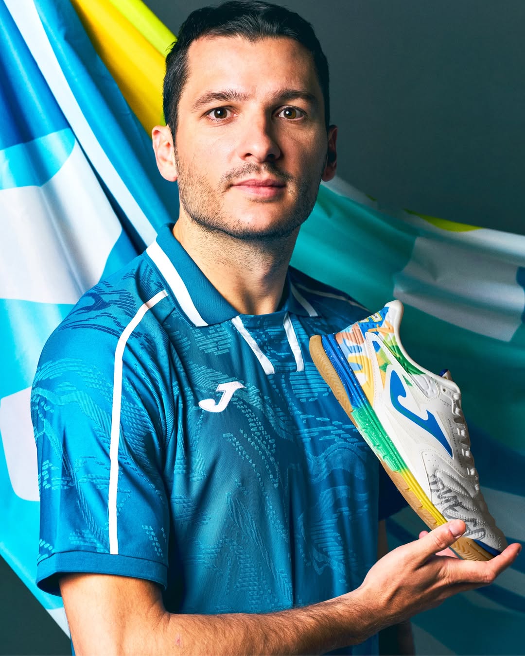 Futsal Shoes Dz-7 25 Dyego Zuffo Indoor White/Blue