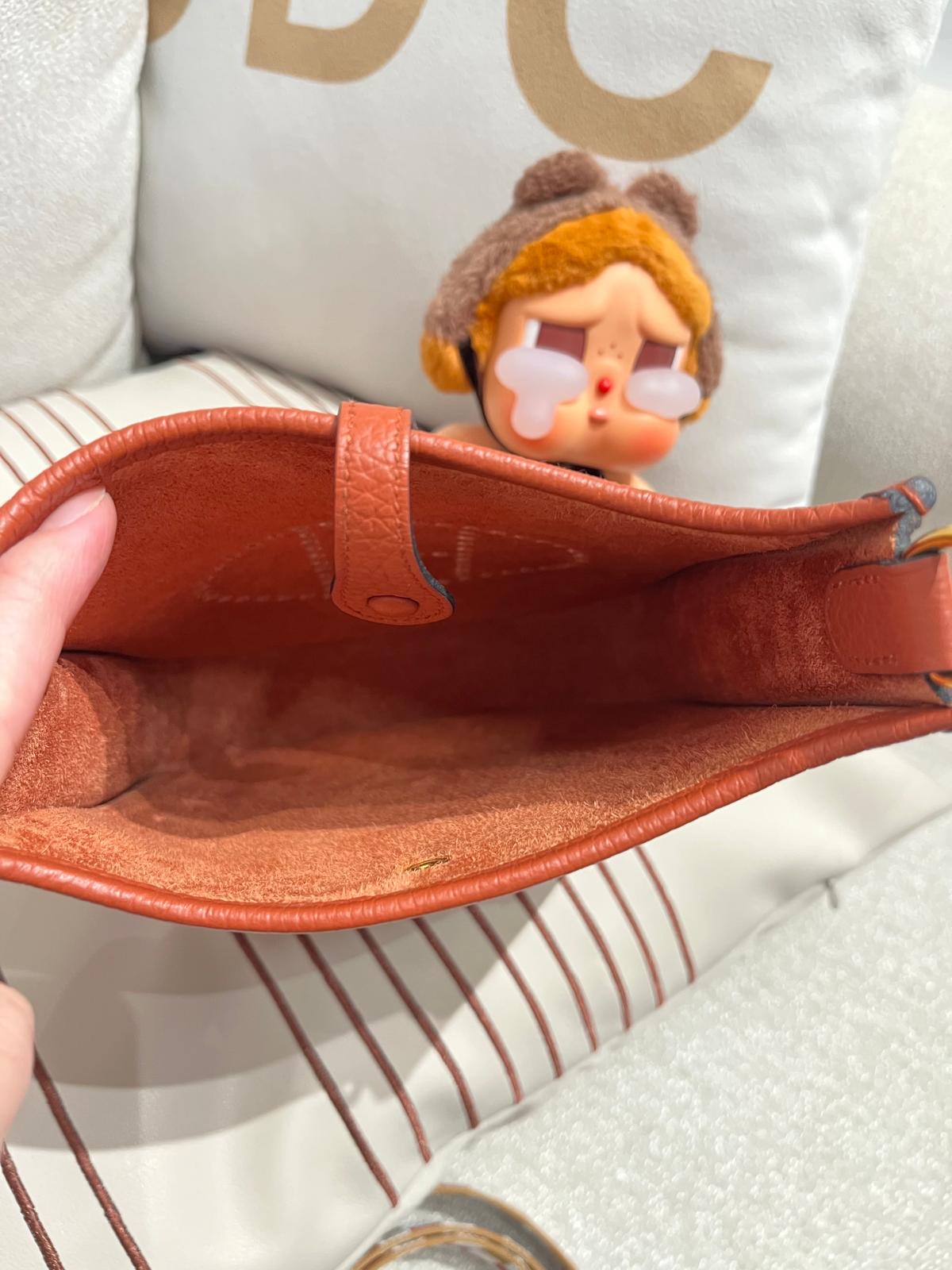 Hermes Mini Evelyne Stamp B 100%Authentic, 95%New ✅Dust bag