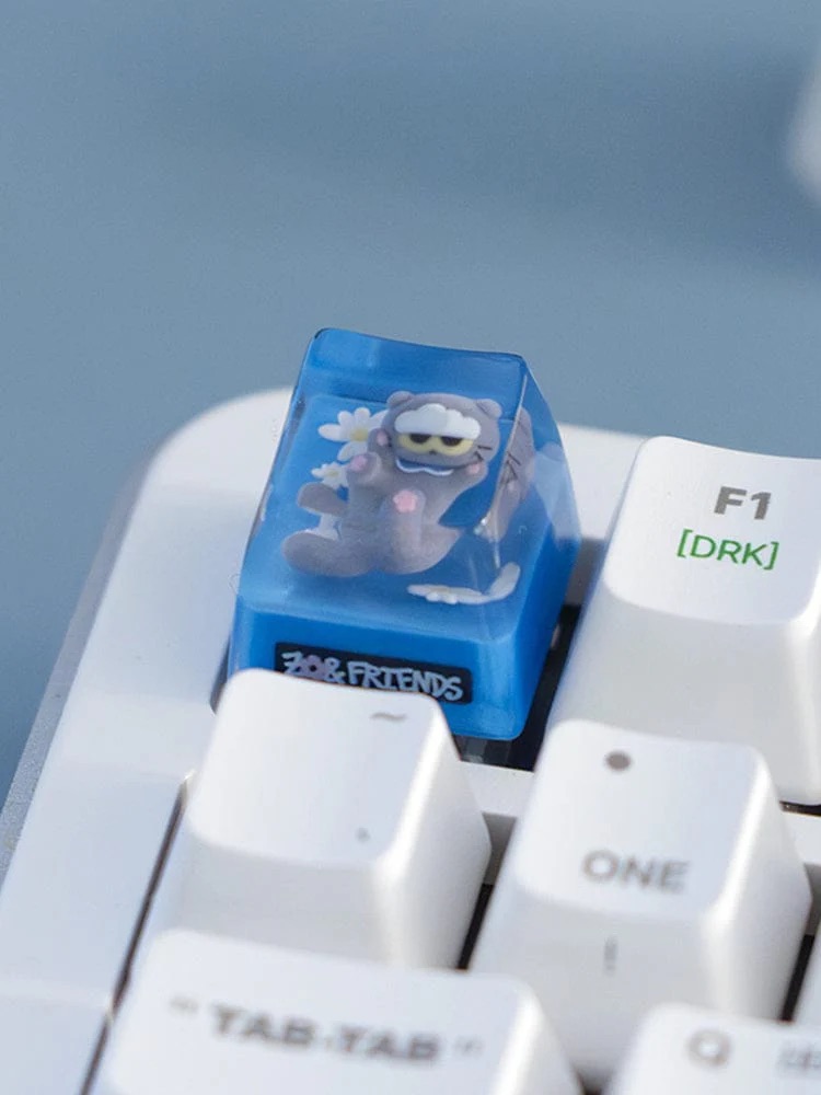 📦訂購 韓國代購 ZO&FRIENDS ZOA RESIN KEYCAPS 灰貓樹脂鍵帽