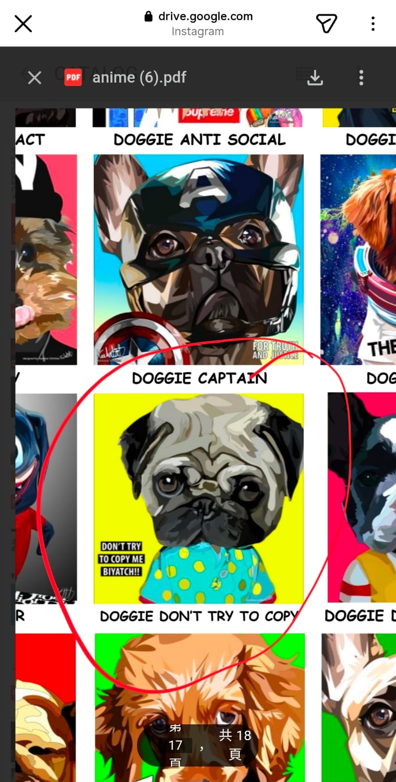 doggie don't try to copy tote bag