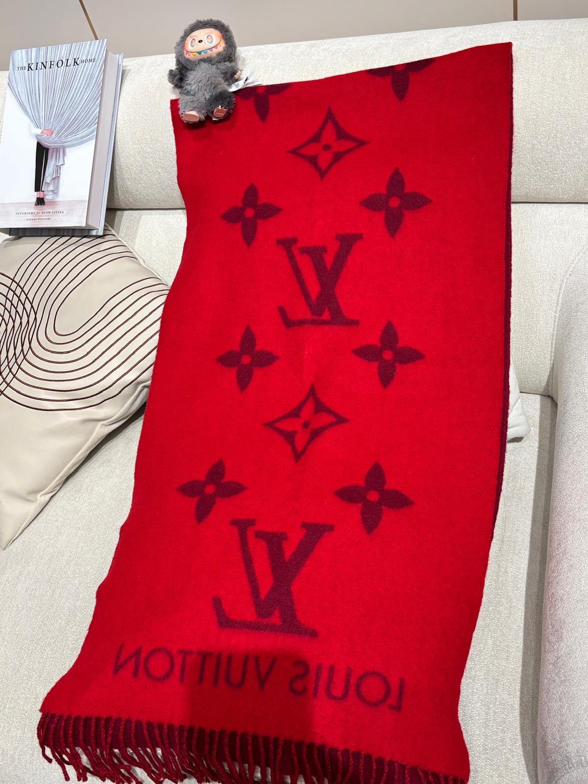 未使用品 Lv Reykjavik Scarf M78125 100% cashmere100%Authentic, Unused ✅Box