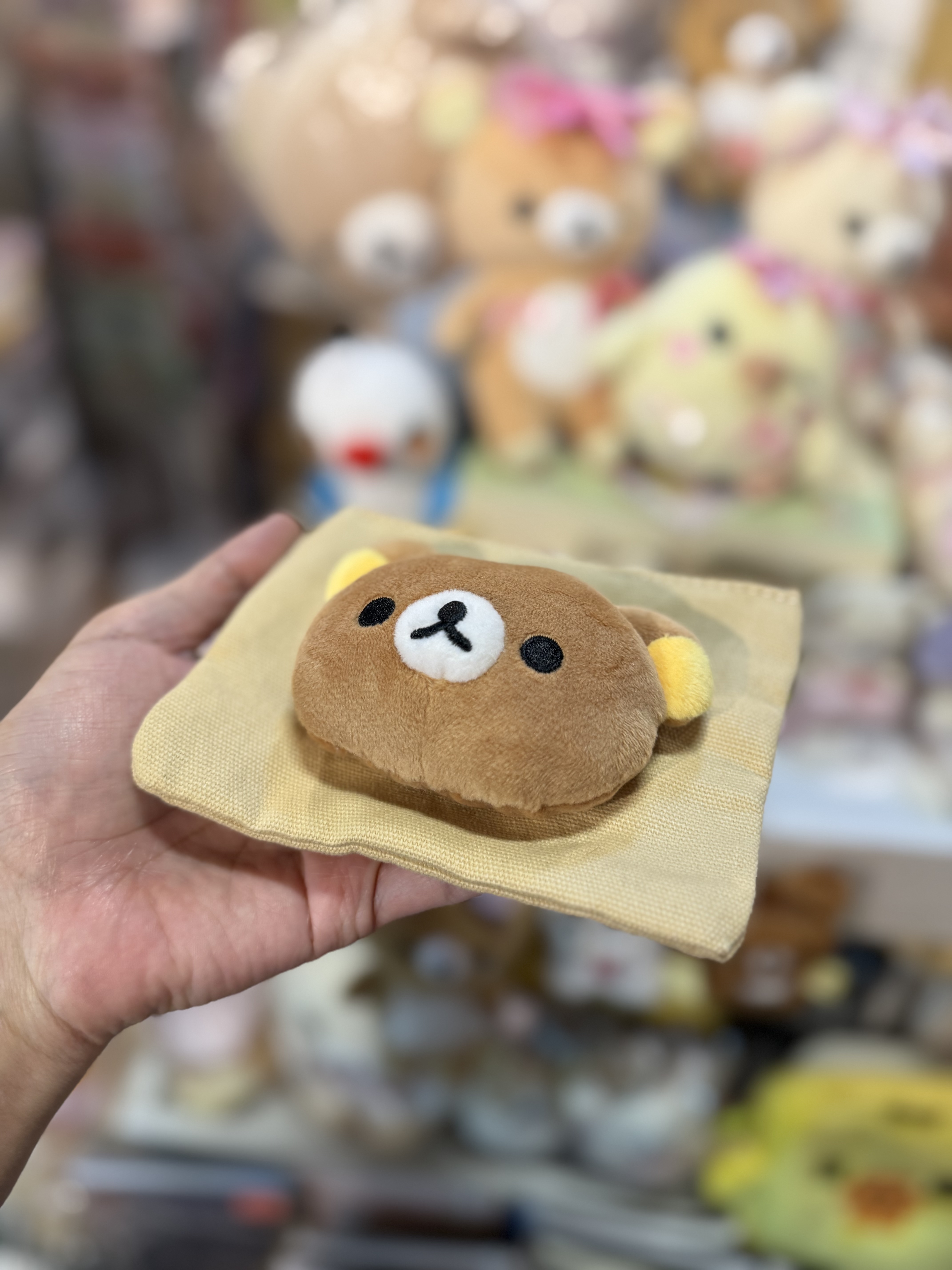 《現貨》全新日本專店限定 Rilakkuma立體頭仔小物袋