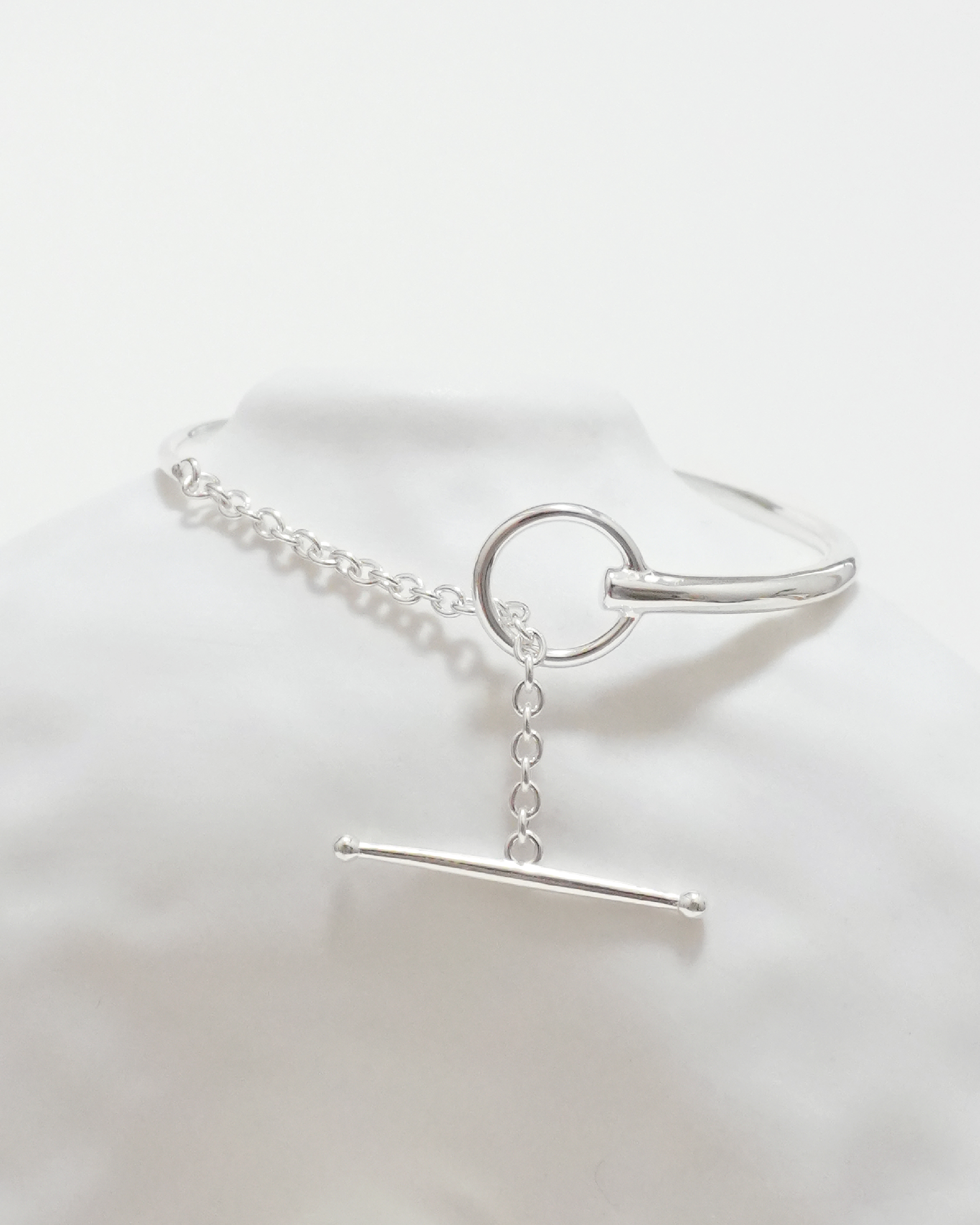 Refined Toggle Cuff Bracelet 