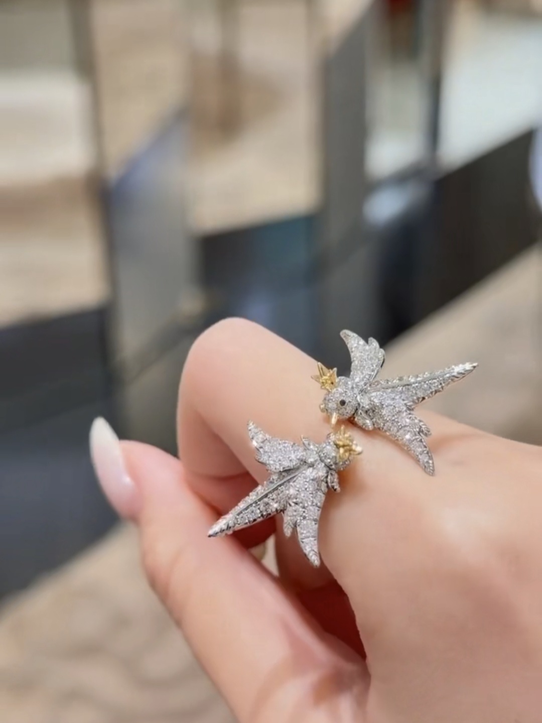 18K Diamond Earrings & 18K Diamond Ring (Deposit)