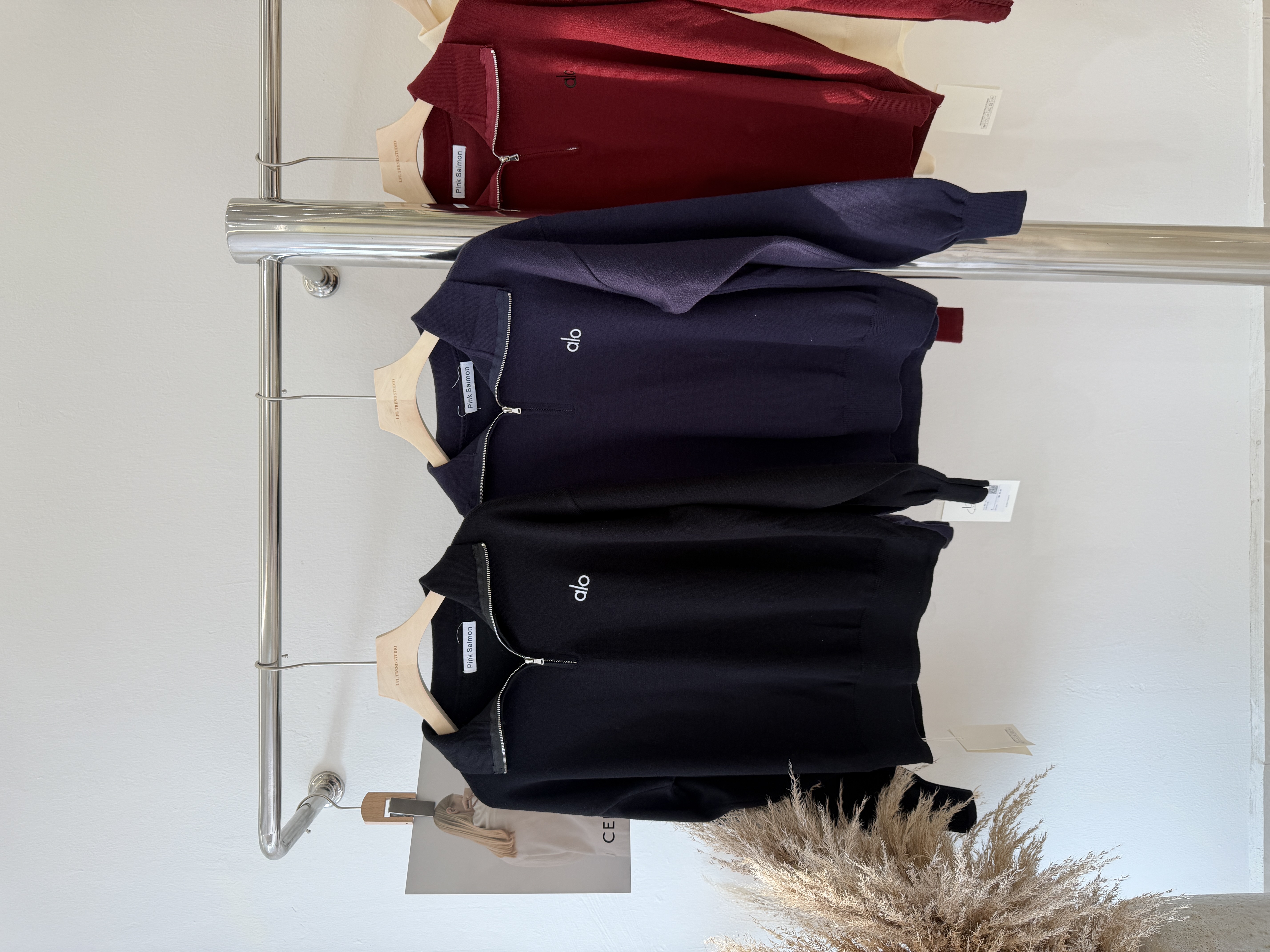 6508 爆款个性半拉链针织长袖