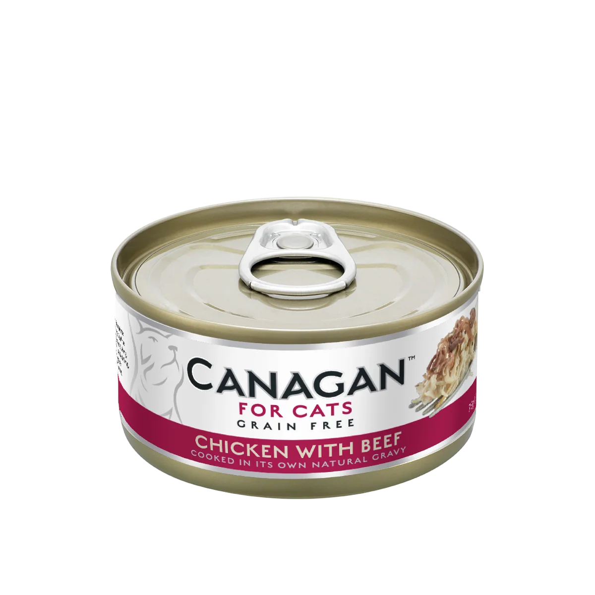 CANAGAN 原之選 雞肉伴牛肉配方 貓罐頭 75g