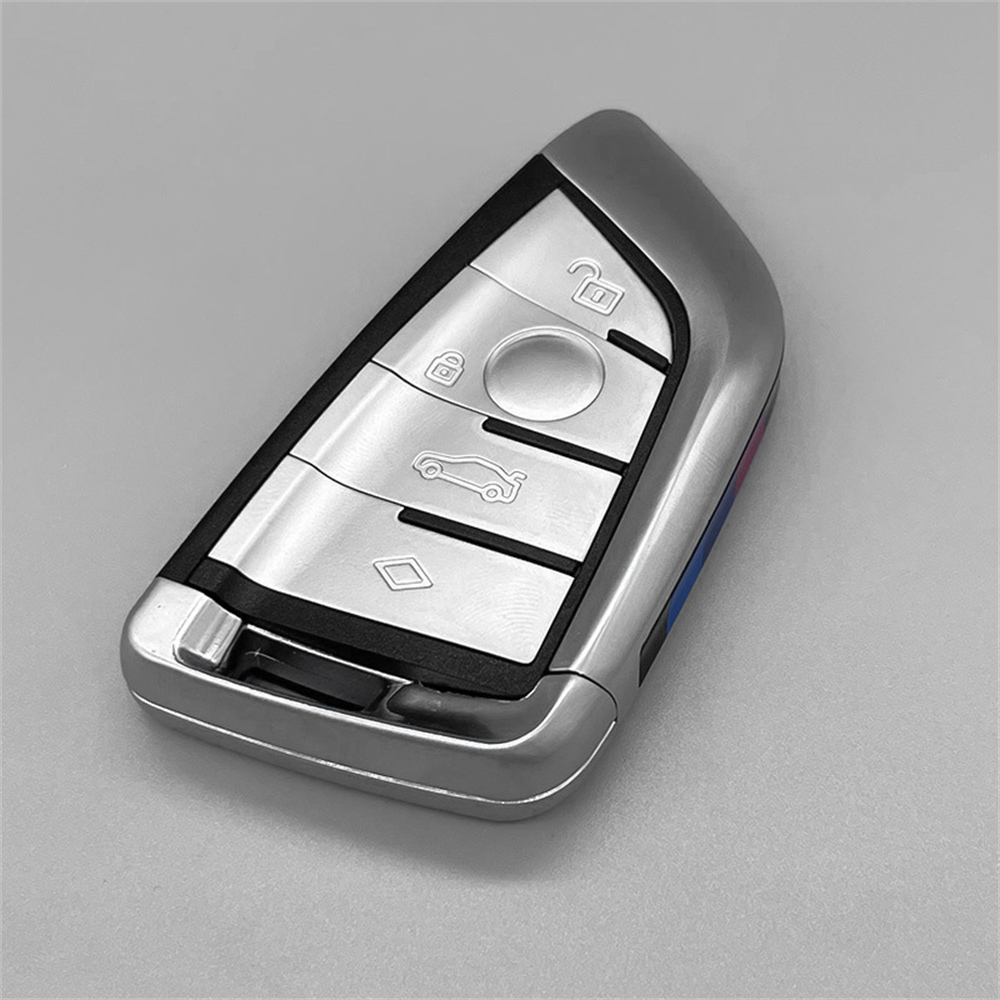 適用於寶馬汽車鑰匙殼 刀鋒4鍵G底盤外殼（金屬彩邊） UA0545