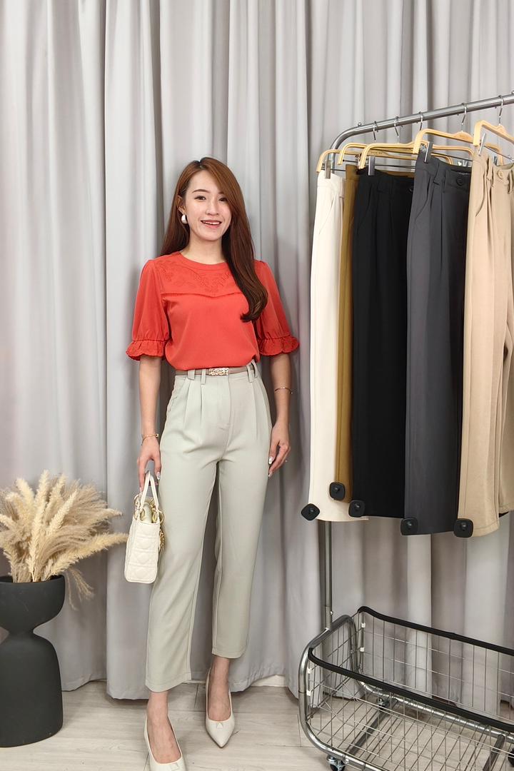 249161 Scarlet Lace Panel Blouse