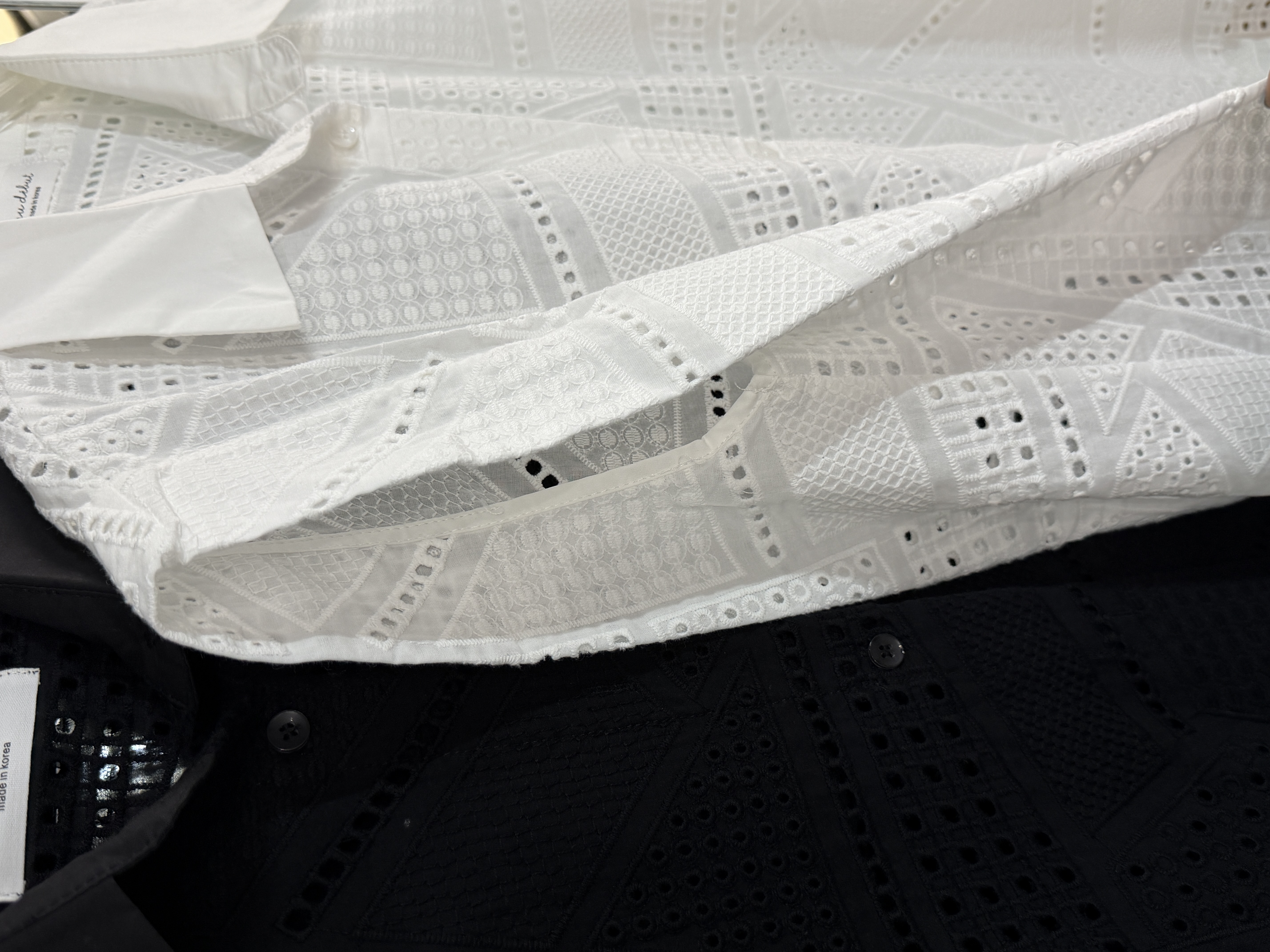 鏤空蕾絲無袖襯衫