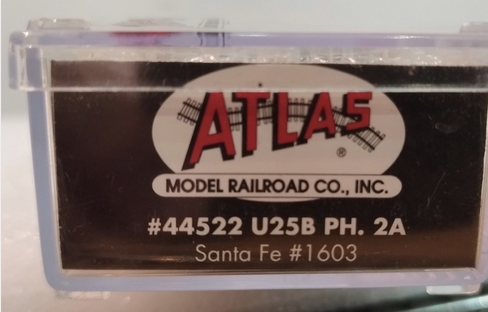 Atlas N' USA diesellok U25B PH.2A Santa Fe #1603 NEW from old inventory