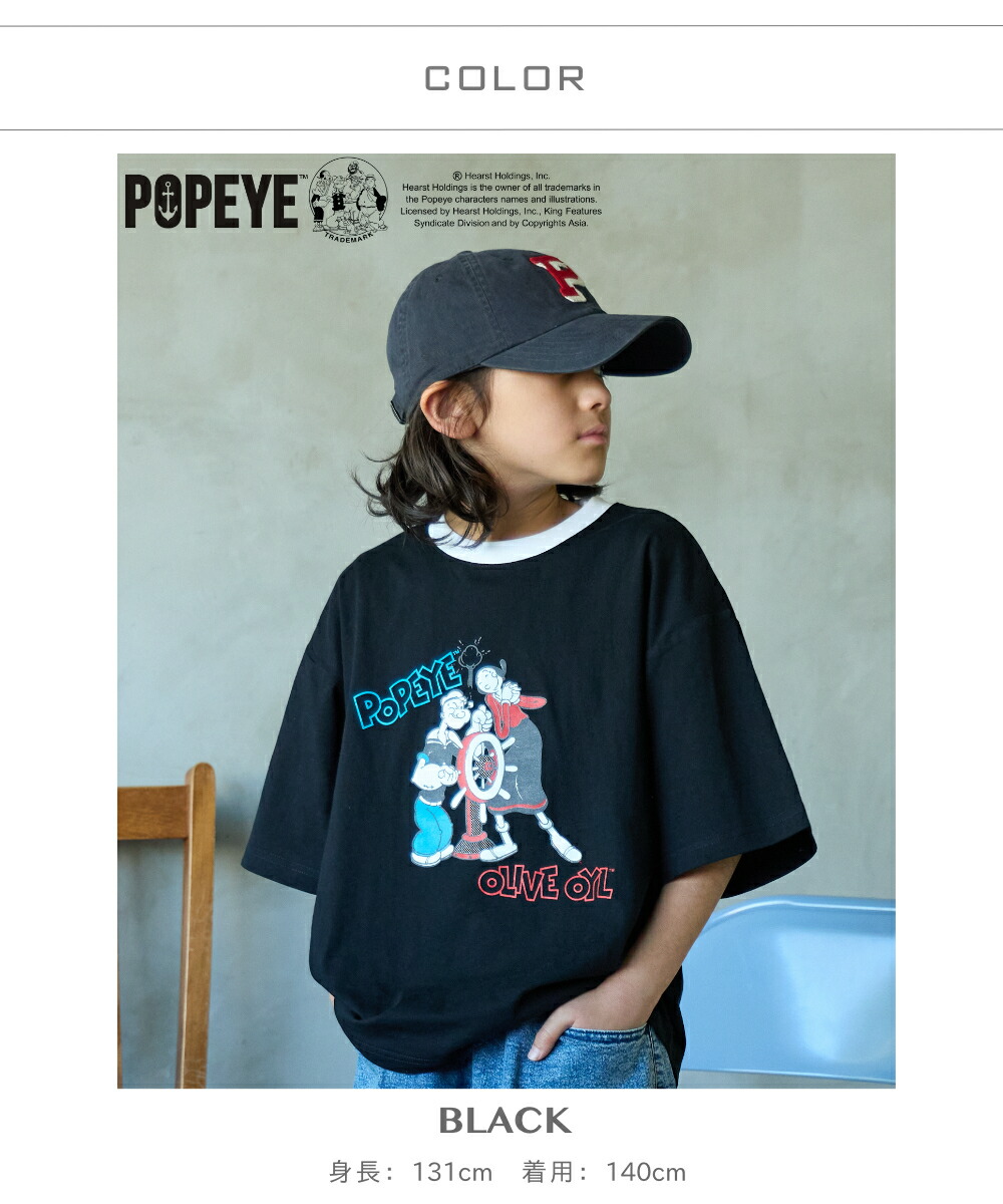 🆕【⭐訂購⭐】 🌀#Popeye #大力水手™ 植絨印花 寬鬆版型 短袖Tee［4款選］🌀[ELCA-0045][260311]