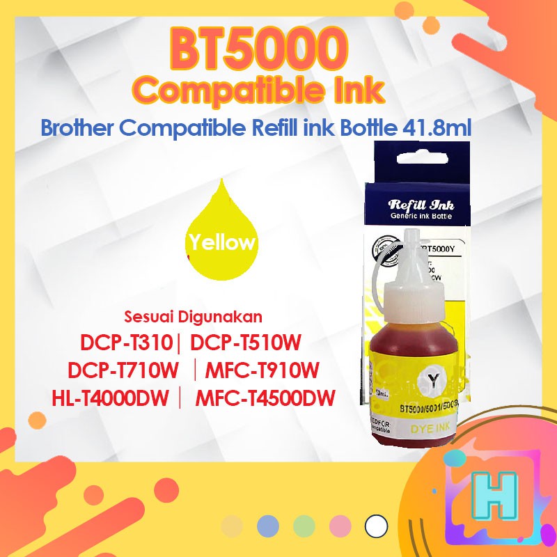🔥Compatible Brother Refill Ink Bottle BTD60BK BT5000  🔥 For dcp-t310 dcp-t510W dcp-t710DW HL-T4000dw MFC-T4500DW BTD 60
