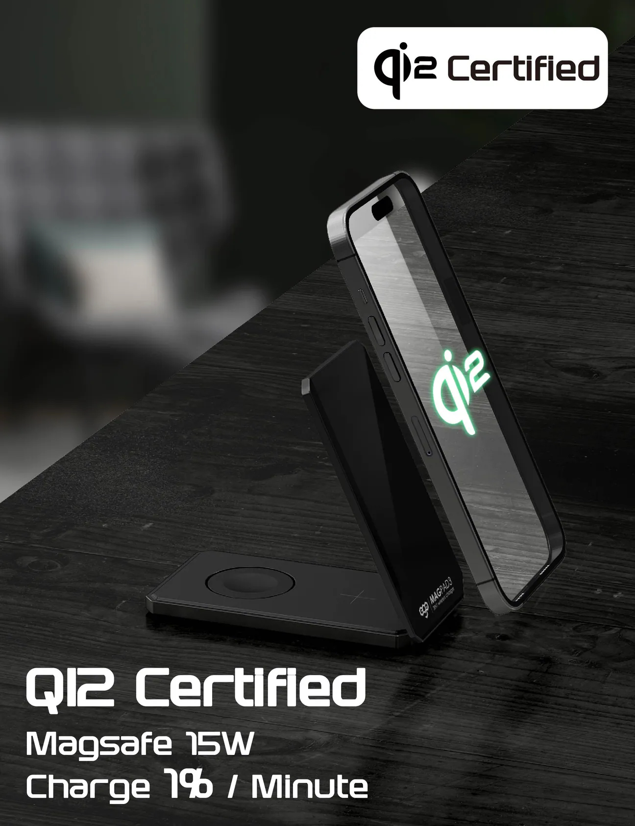 EGO MagPad3 QI2 3in1 Magsafe 充電座