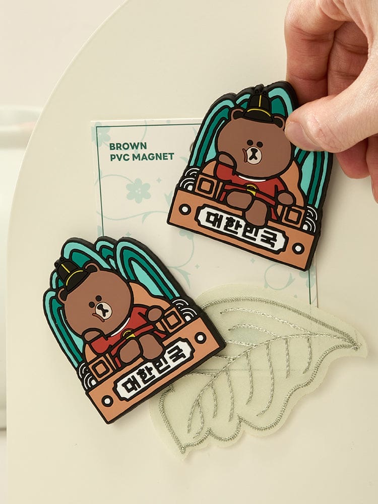 📦訂購 韓國代購 Line Friends K-SOUVENIR BROWN KING MAGNET 熊大磁石