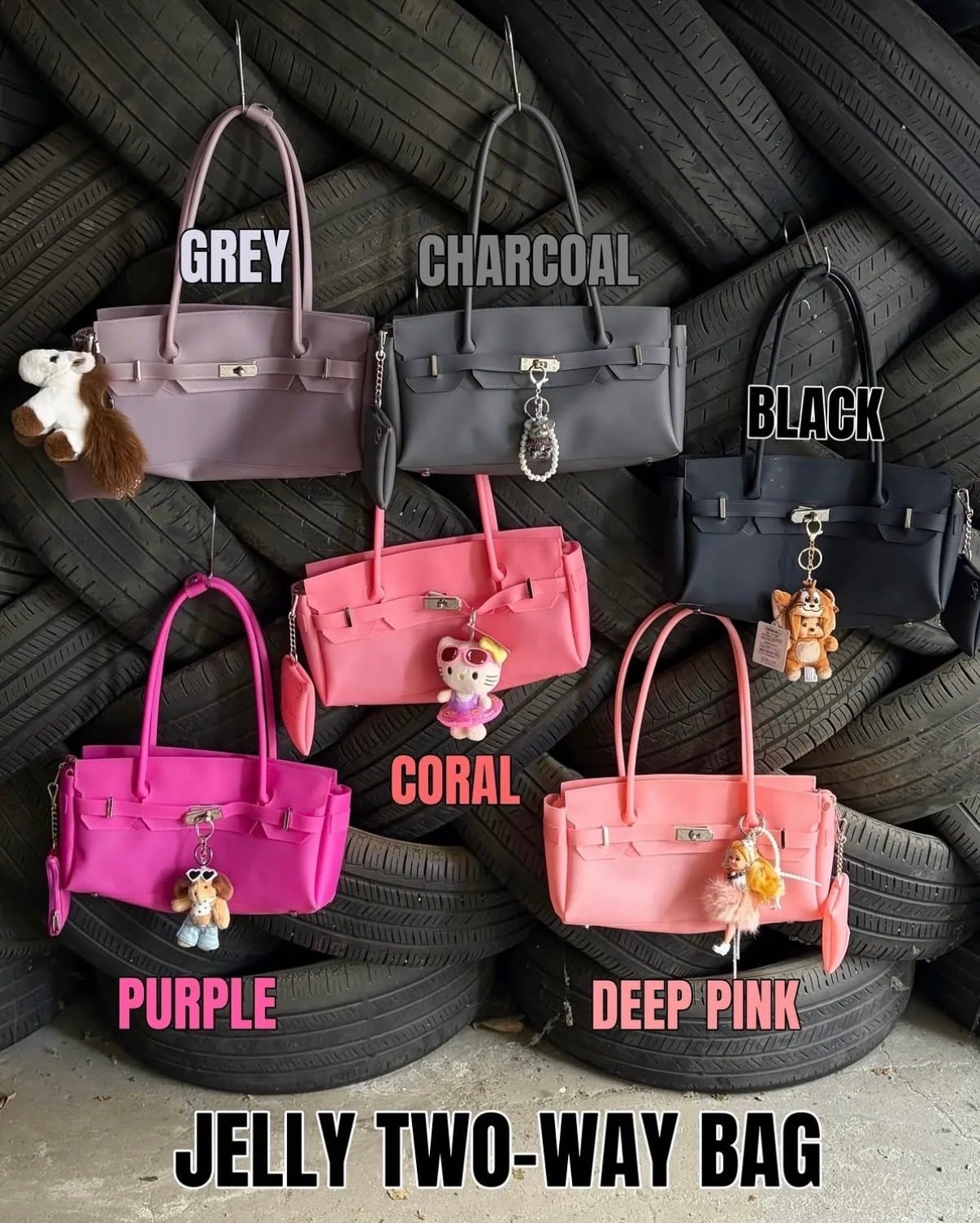 [Mira x DEINET] JELLY TWO-WAY BAG <需等約3星期到貨>