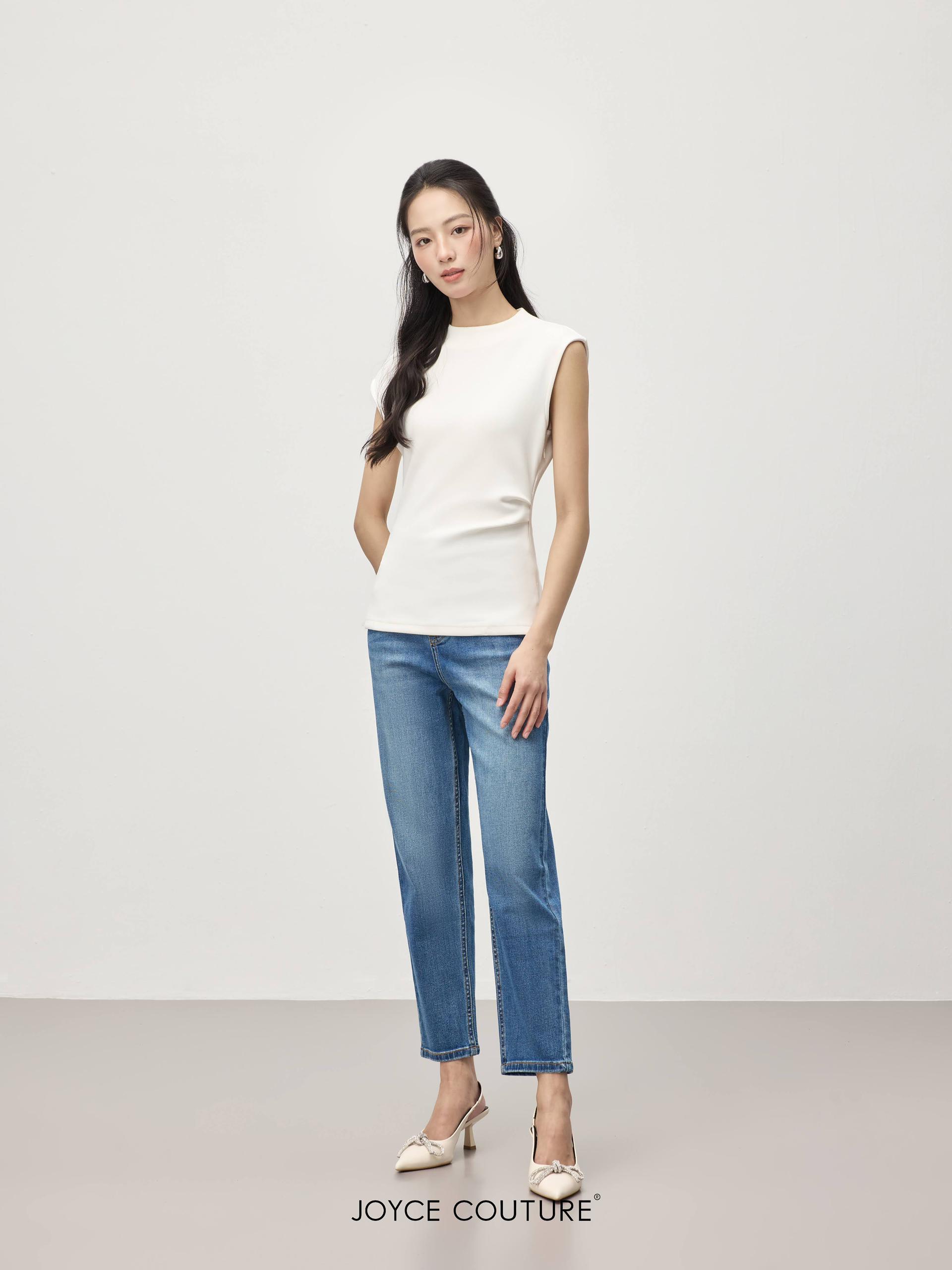 无袖不对称上衣 T0070