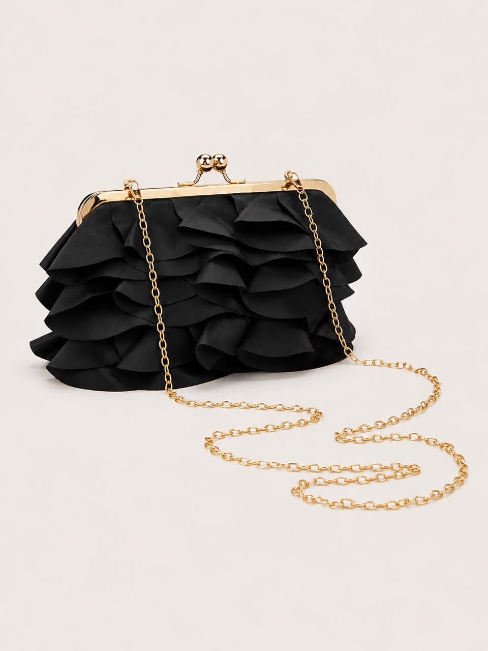 6368 Roselle Ruffle Clutch Bag