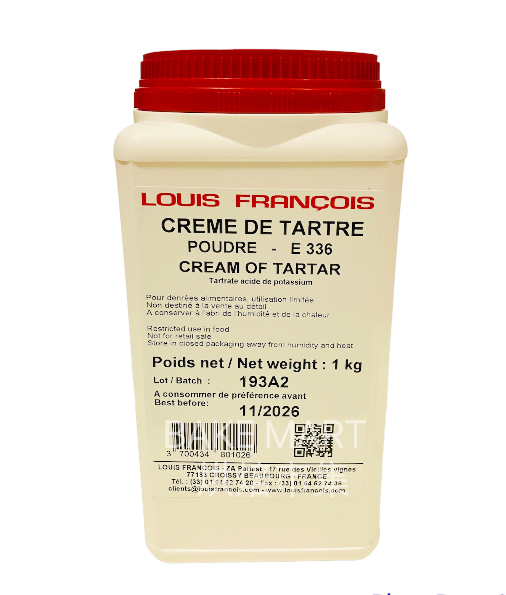 Crème de tartre en poudre, 453 g