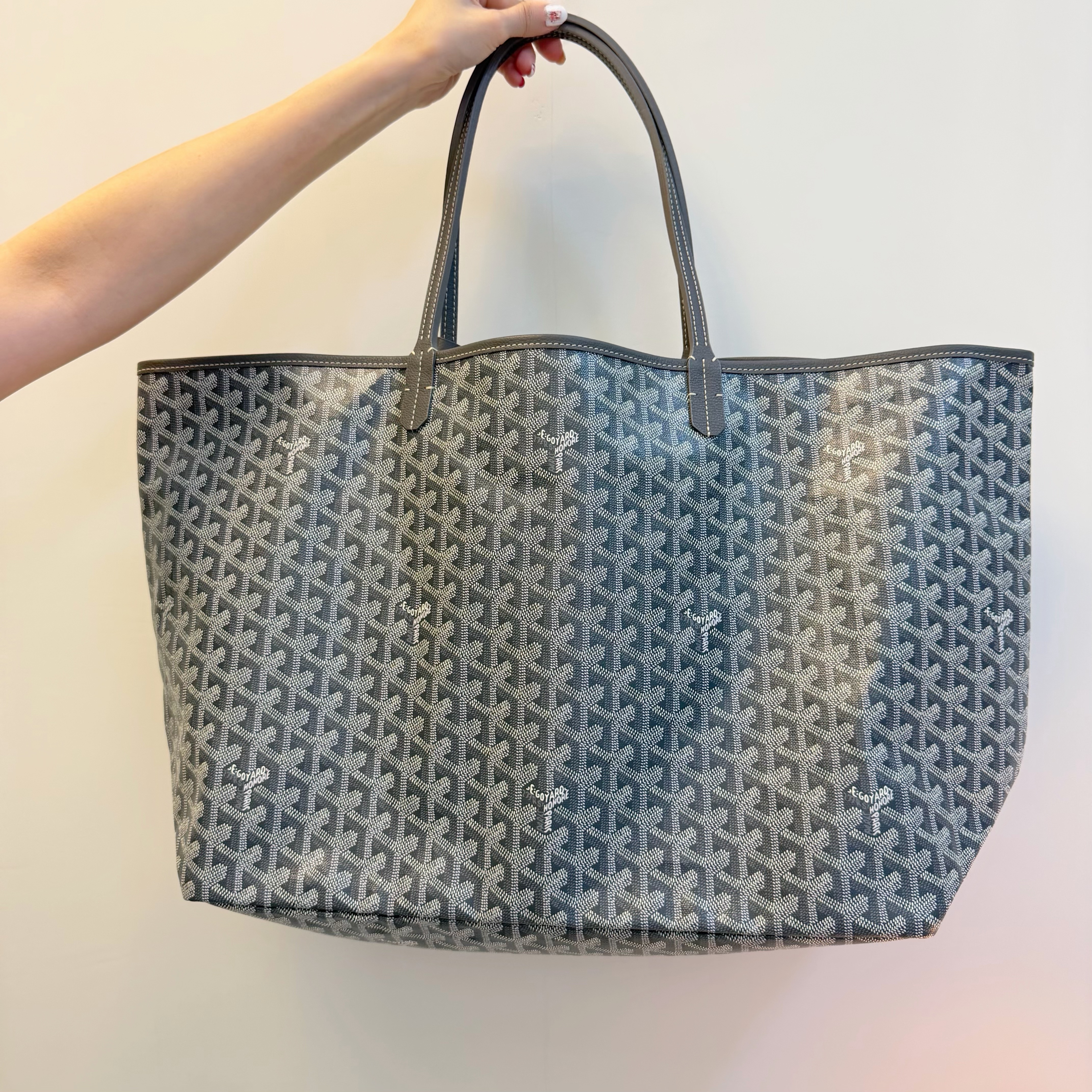 Unused Goyard St Louis Tote-Grey GM Size