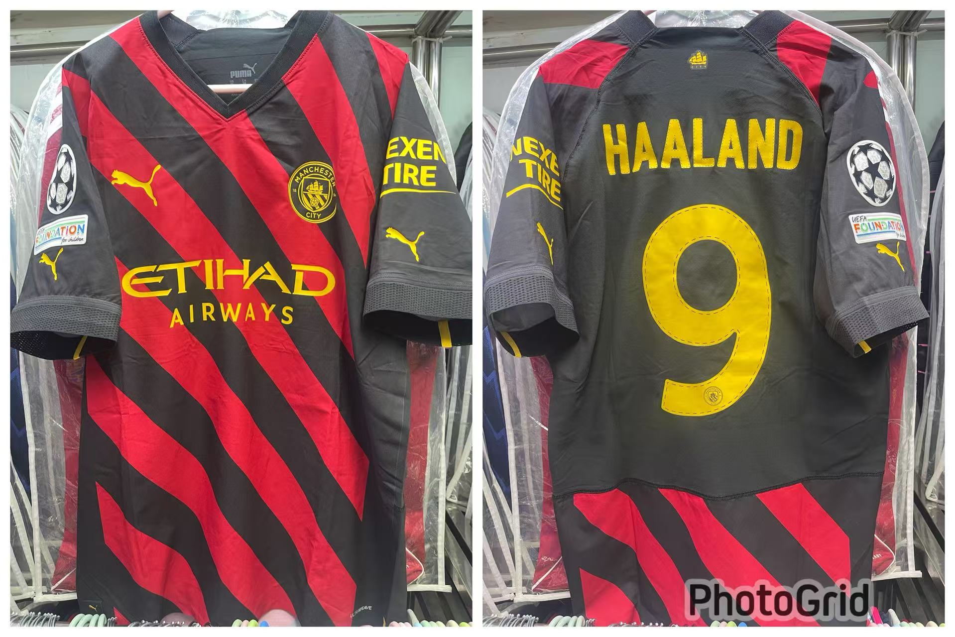 2022-23 Manchester City Away Authentic Shirt #9 HAALAND