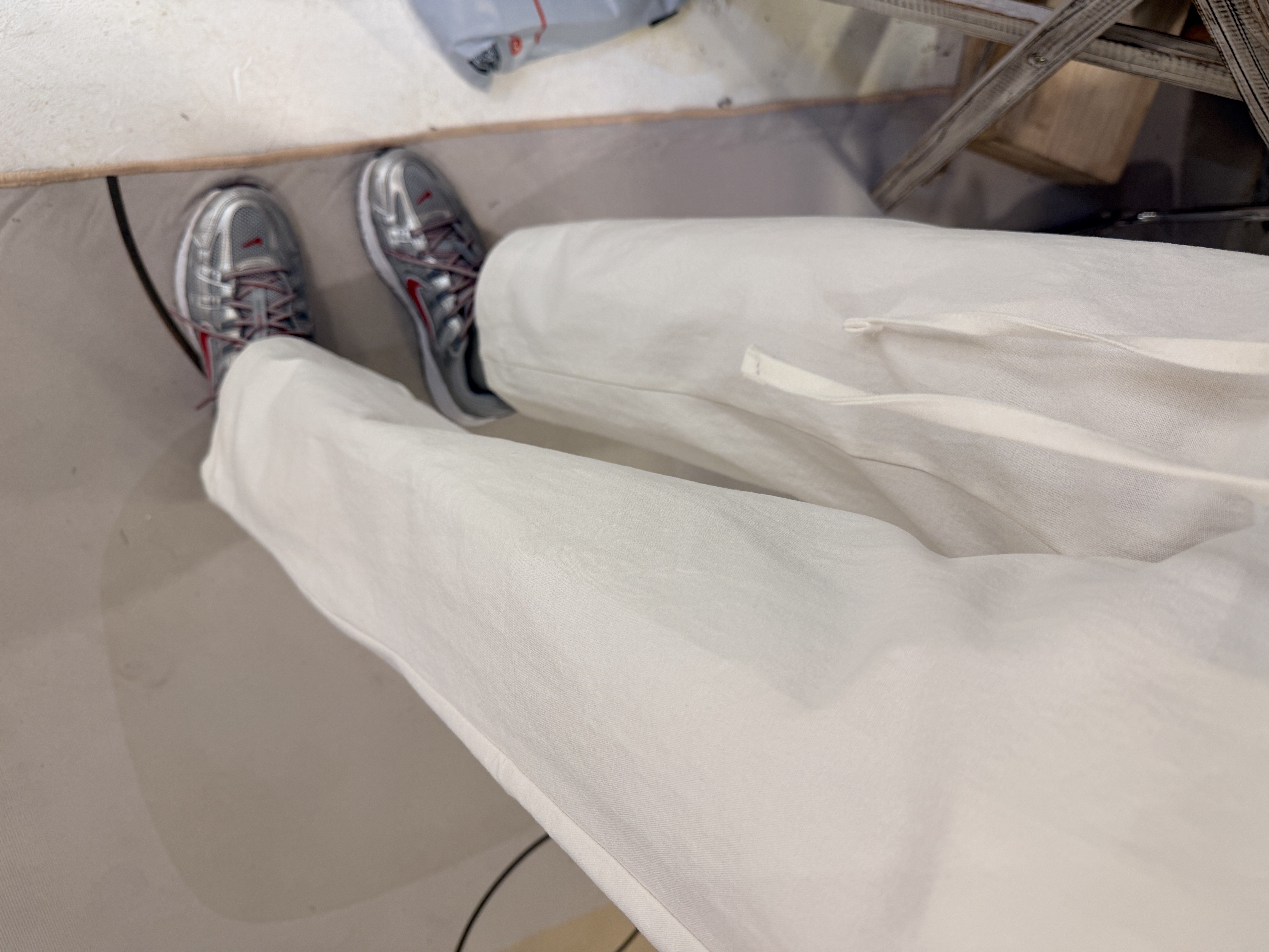 half-elasticated waist trousers