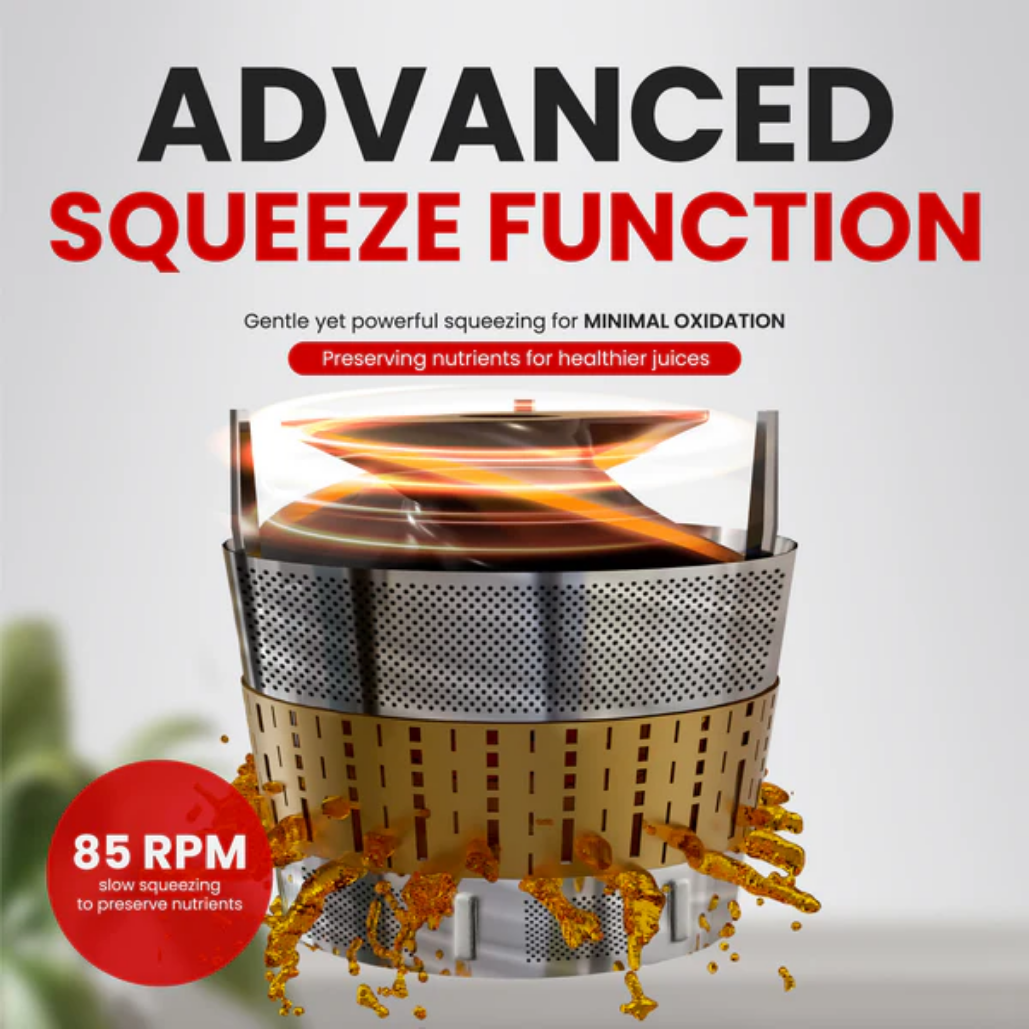 Russell Taylors 150W Cold Press Slow Juicer (SJ-6)