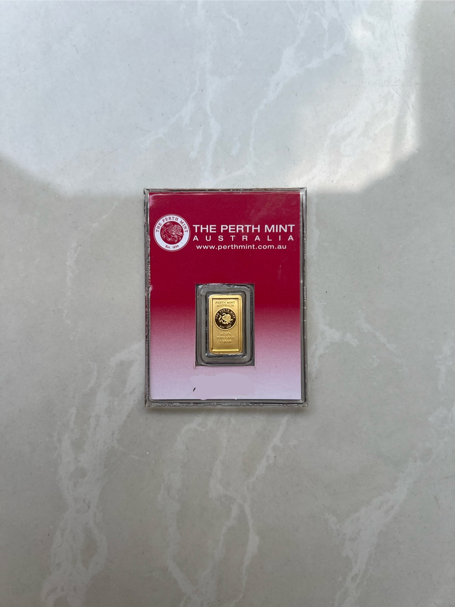 (SN2489) PERTH MINT RARE Vintage Oriana 1g 🇦🇺 Australia Gold Bar Emas 999.9 女神