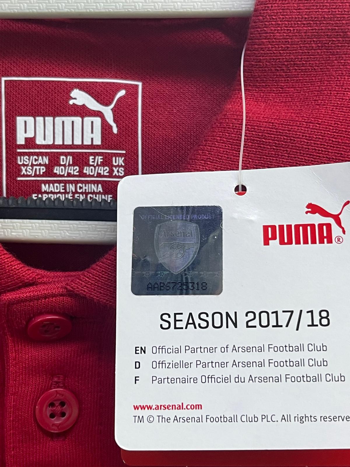2017-18 Arsenal Polo Shirt Size XS