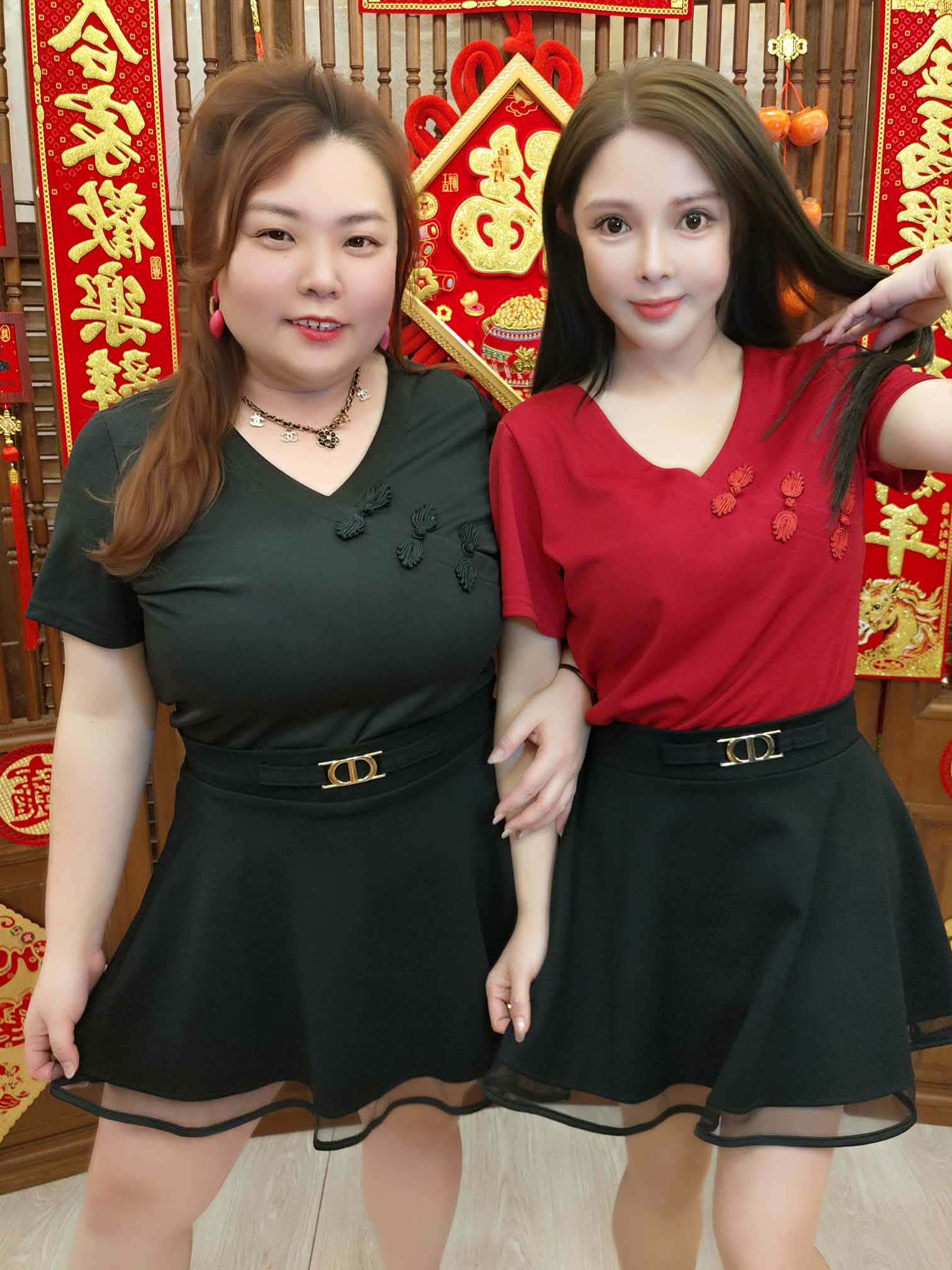 NFC02 TW#5267 中国风V领盘扣上衣