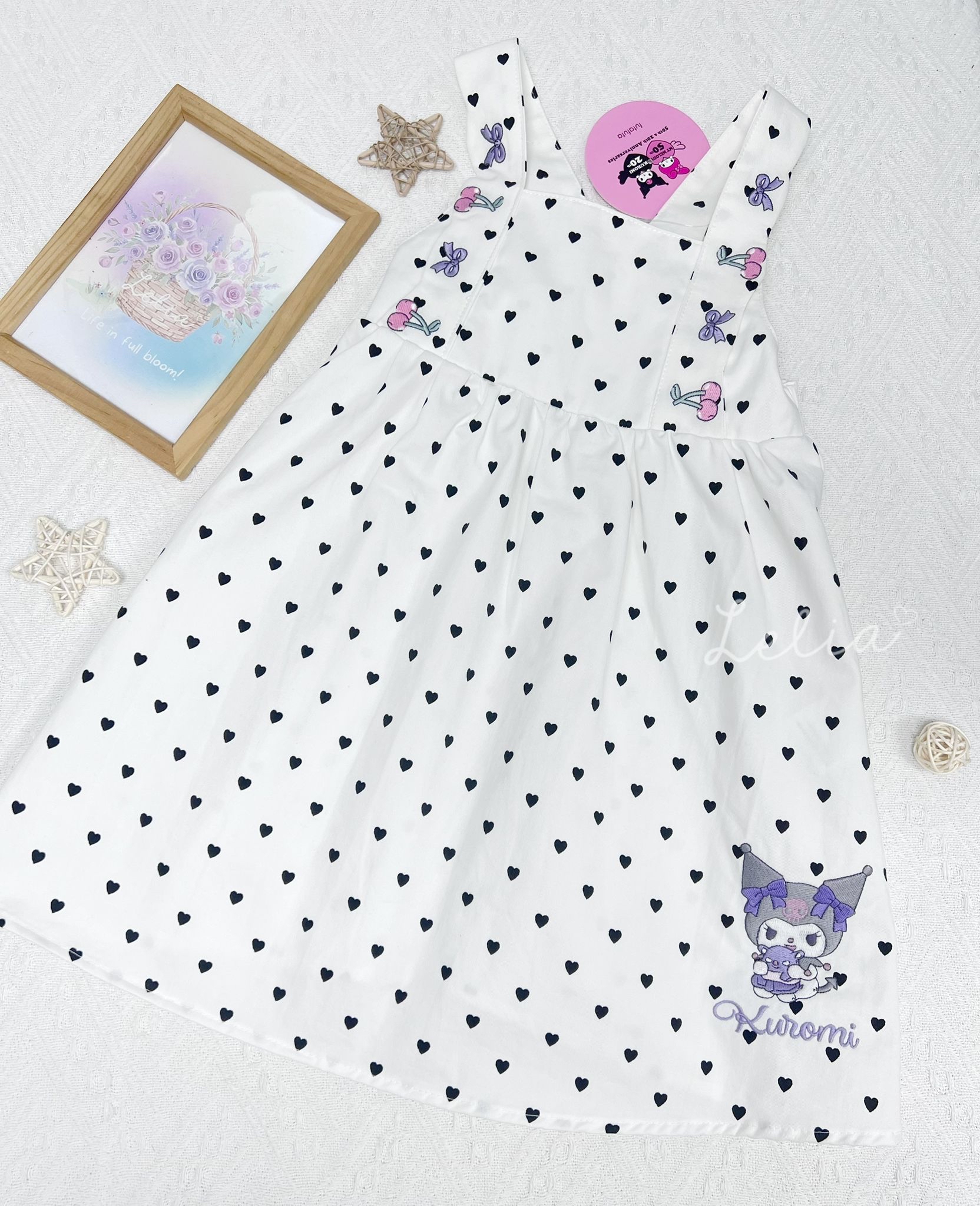 FutaFuta x Sanrio Kuromi Melody吊帶背心連身裙