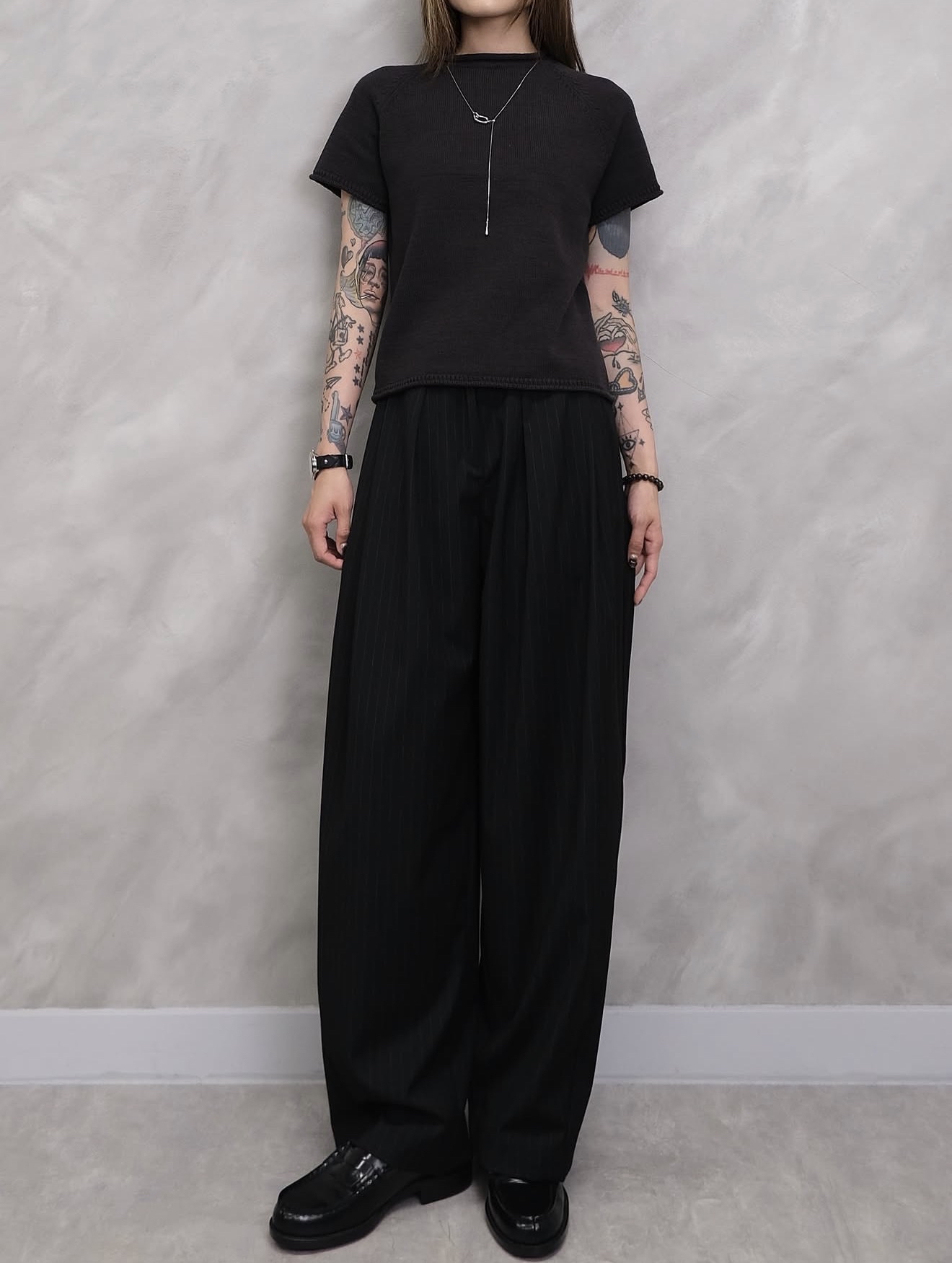 (重做必買款)The Rolled-Edge Raglan Knit Top #top153