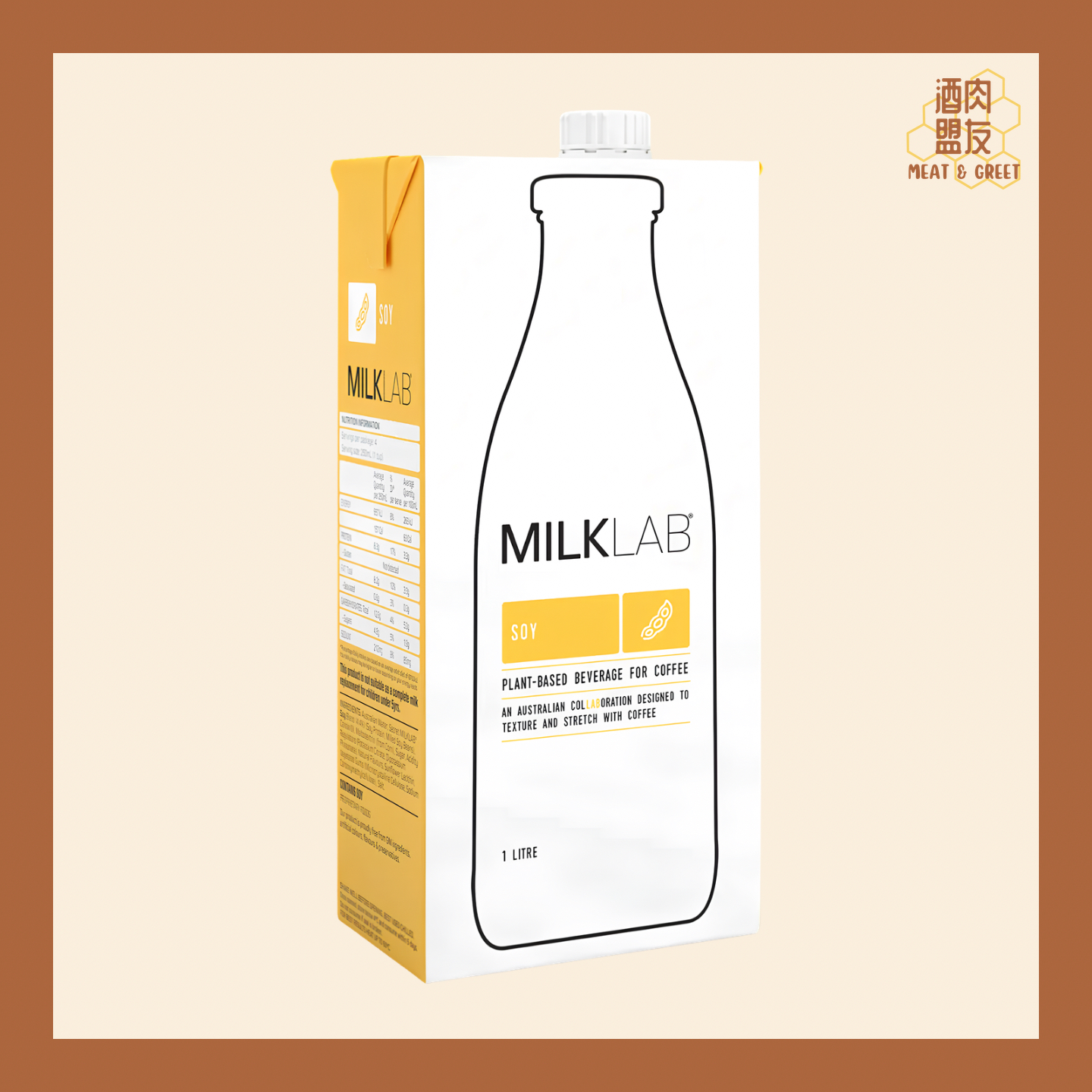 Milk Lab Soy Milk 豆奶 (箱 x 8盒)