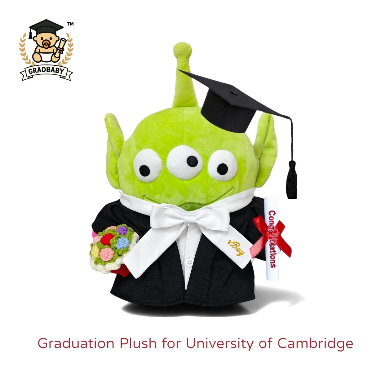Toy Story 三眼仔劍橋大學畢業公仔 可加名 Cambridge University Graduation Plush 正版香港現貨 畢業禮物