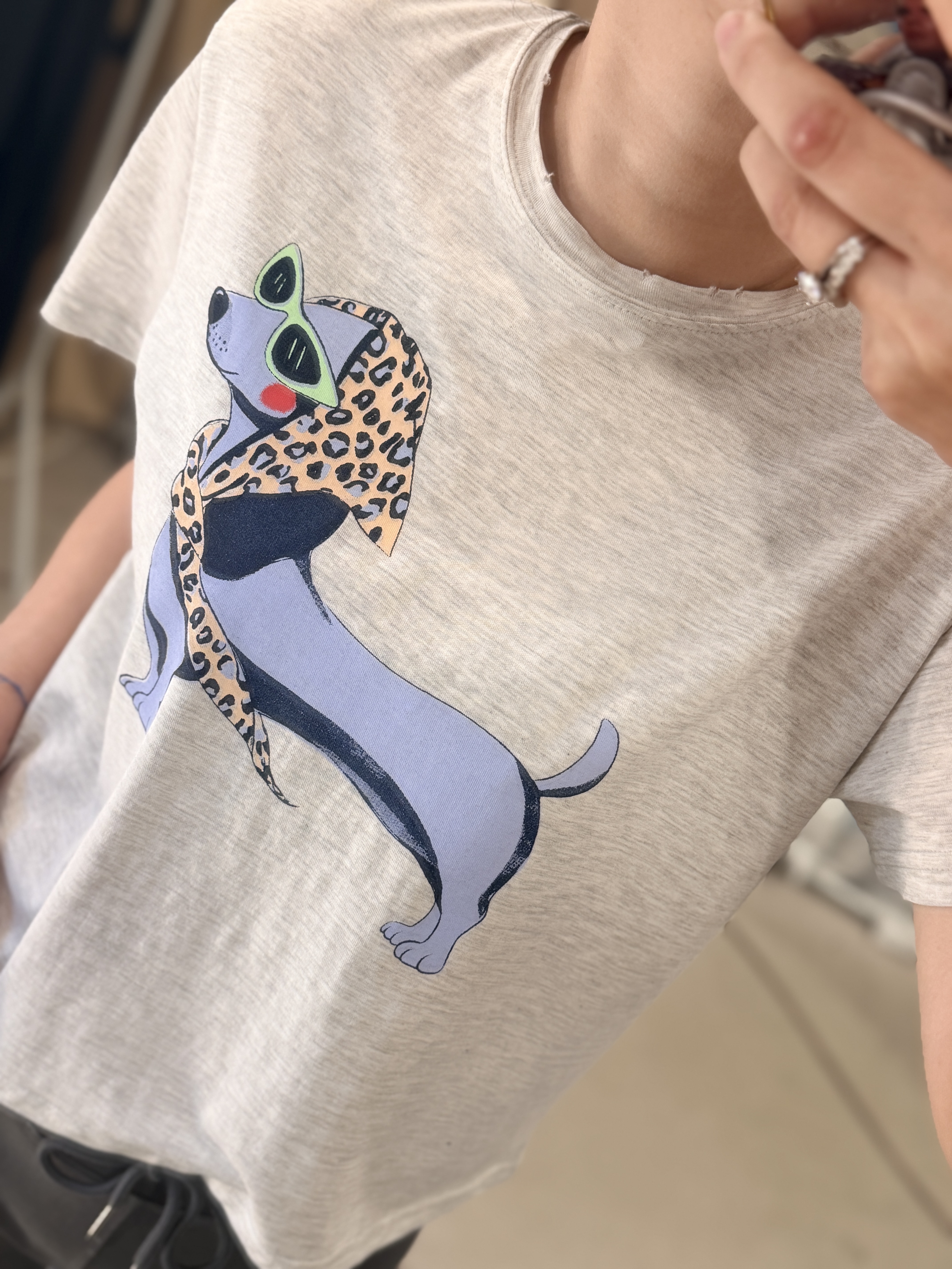 Doggy printed tee