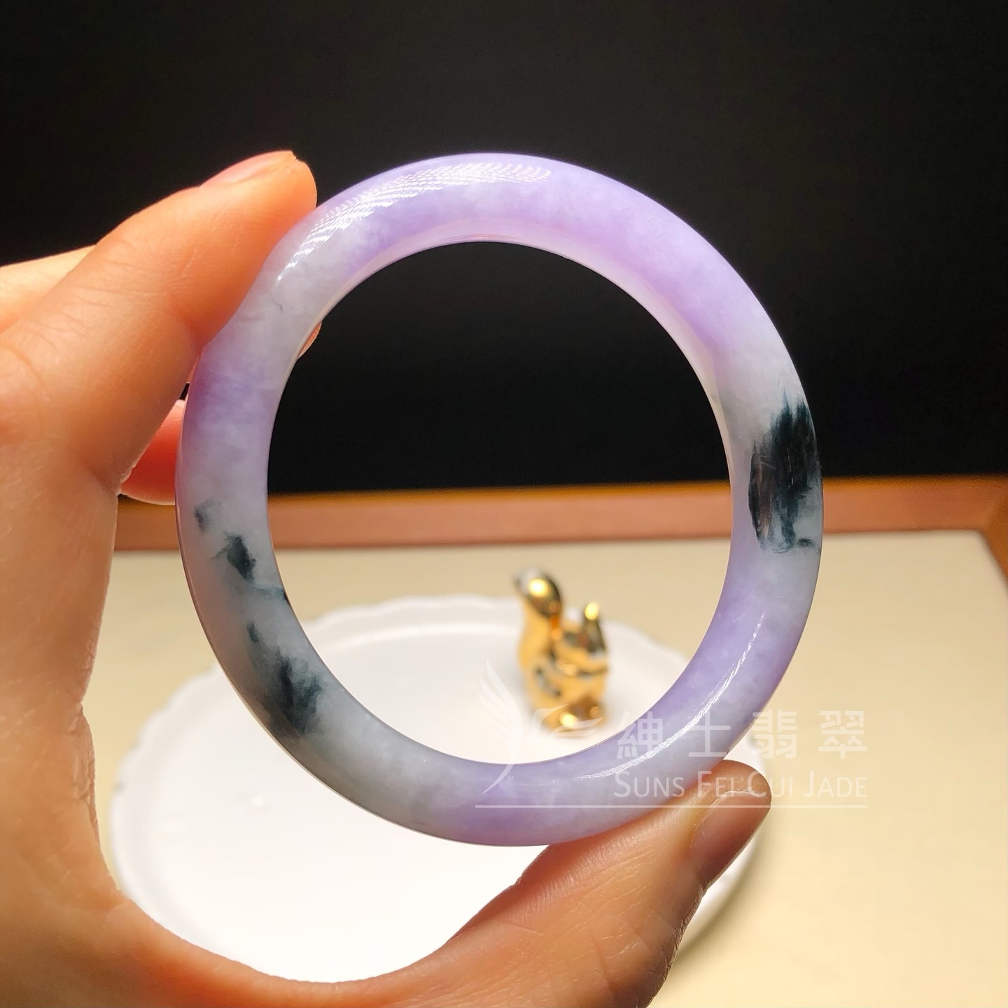 木那藍紫飄花福鐲54.3mm