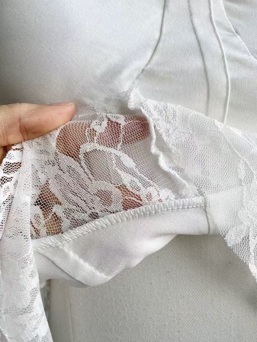 TP333飘带蕾丝背心