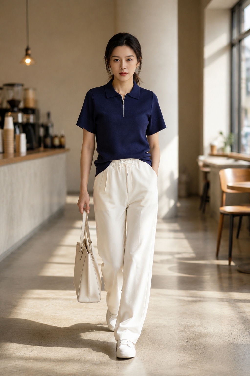 MFY2025-05 Luxe Zip Collar Knit Top