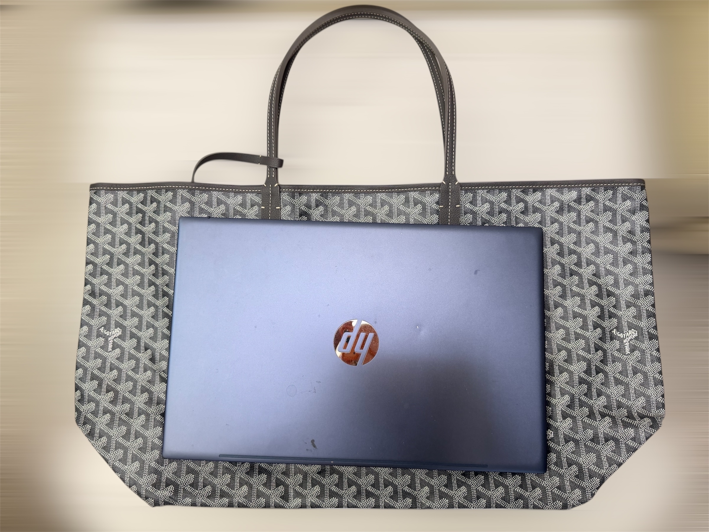 Unused Goyard St Louis Tote-Grey GM Size