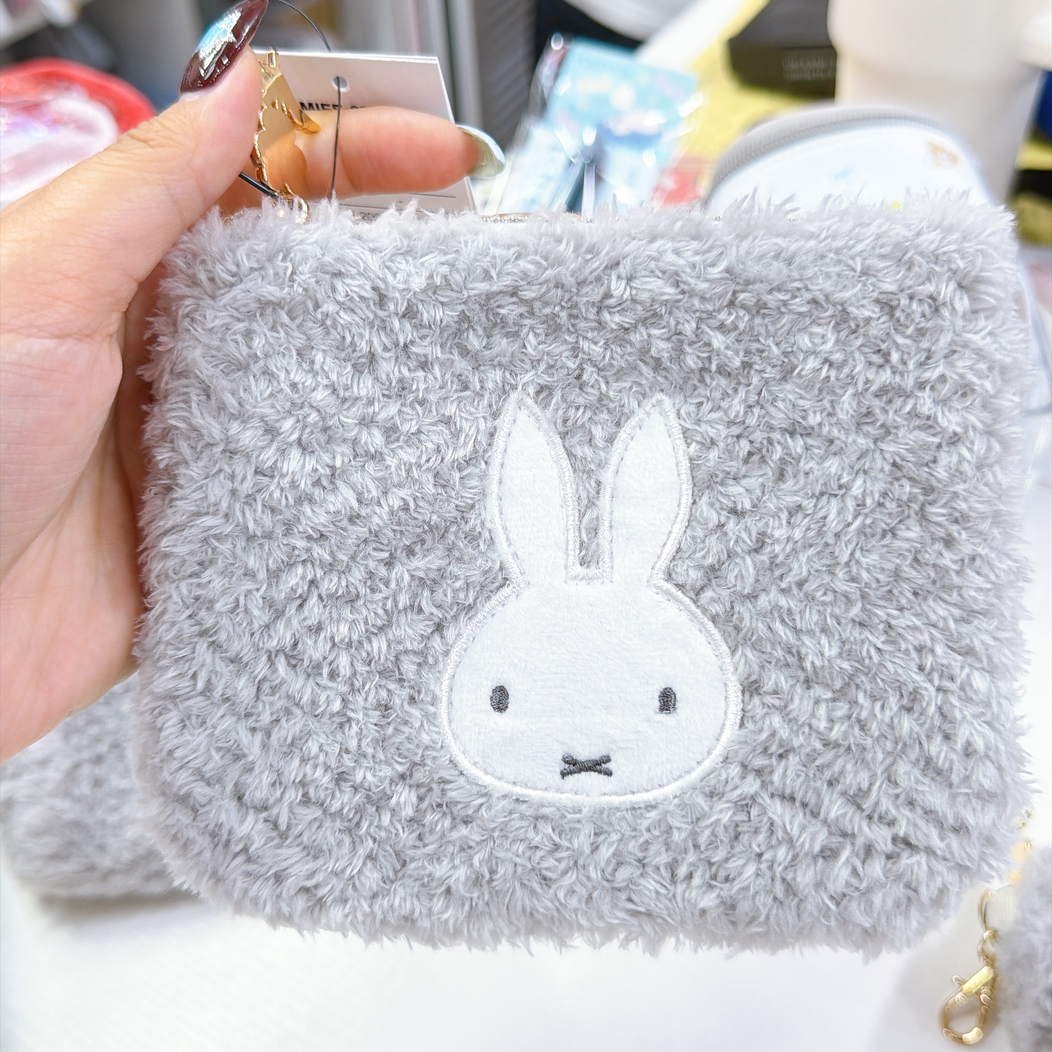 日本直送Miffy新款毛毛散子包 15*11cm