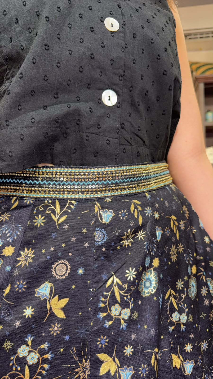 3158 Tarrot Foil Stamping Skirt