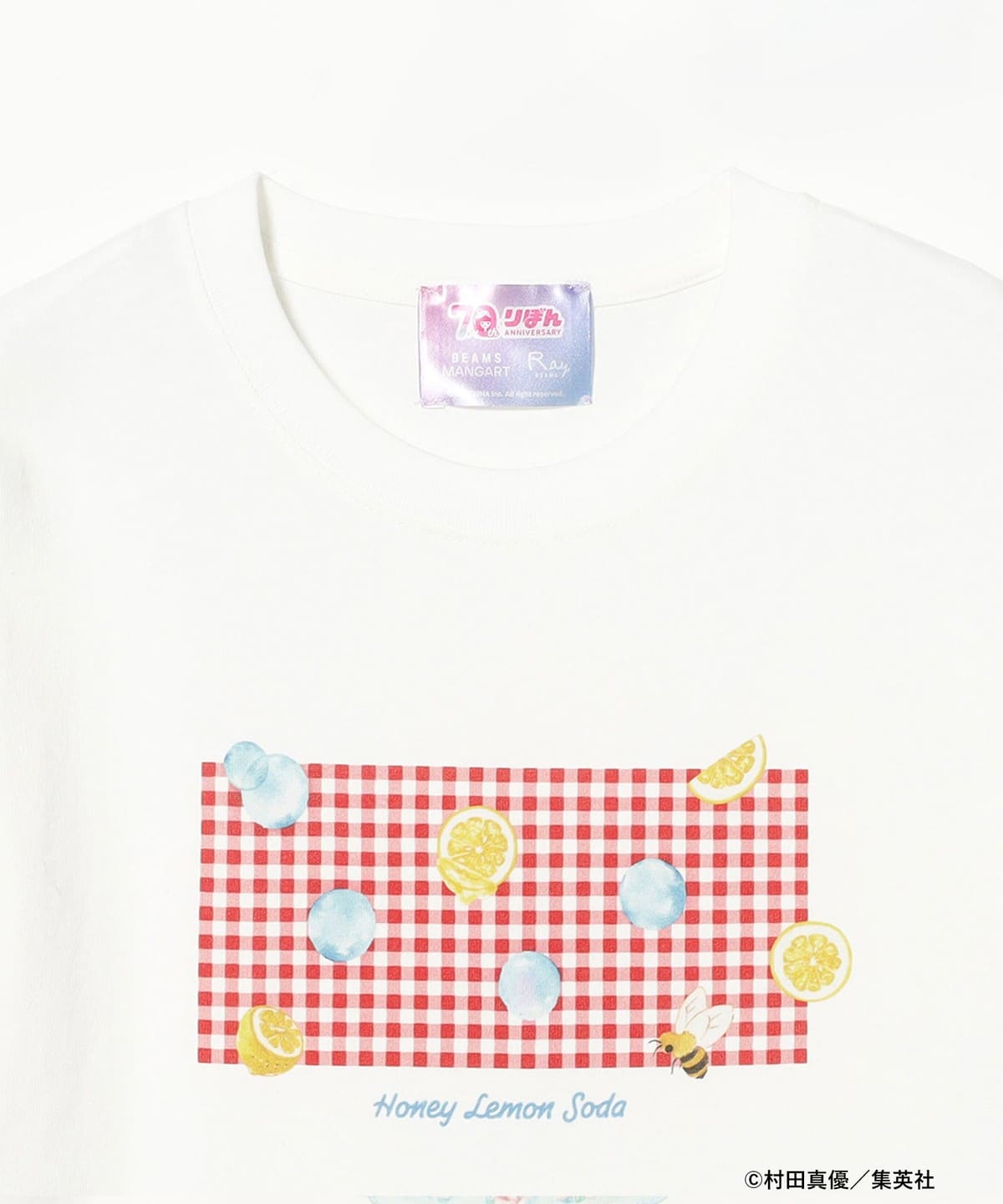 《Pre-Order》蜂蜜檸檬蘇打 Tee｜Ribbonりぼん 70周年 × BEAMS MANGART × Ray BEAMS (26177-P）