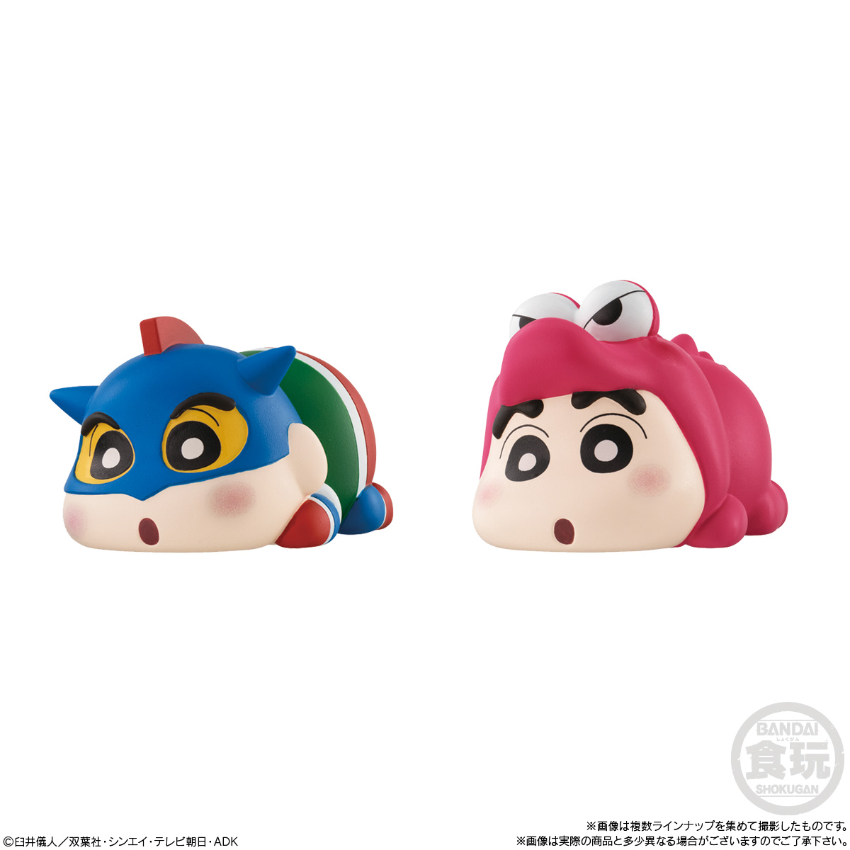 (預訂訂金 $100) (總價 $229) Bandai MOCCHIRI KORORIN 蠟筆小新 造型公仔 2 食玩 (原盒12個) (行版)