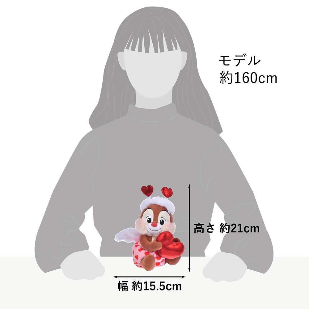 日本迪士尼DISNEY Full of love 公仔（ Chip / Dale )