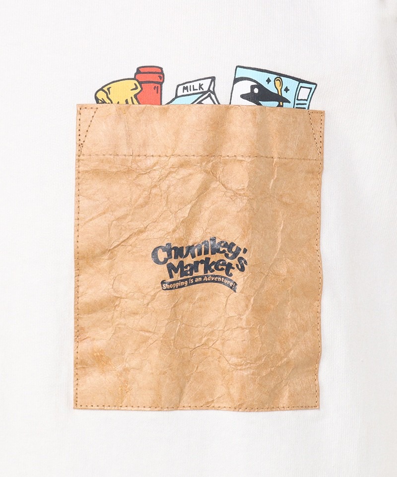 CUS購物車口袋TEE $139件,2件起$130件。