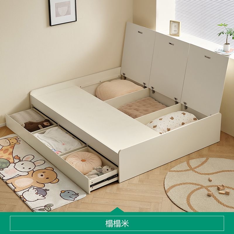 無床頭榻榻米一體兒童床 衣櫃床褥儲物收納櫃 次睡房傢俬 bed