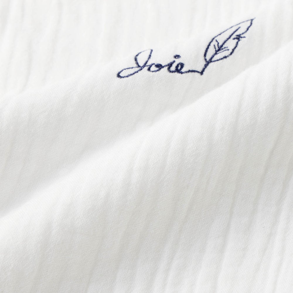 🆕【⭐訂購⭐】🇯🇵 日本直送🌀飄逸輕盈 雙層紗棉 刺繡短袖Tee［2款選］🌀[ELDA-0097][260510]