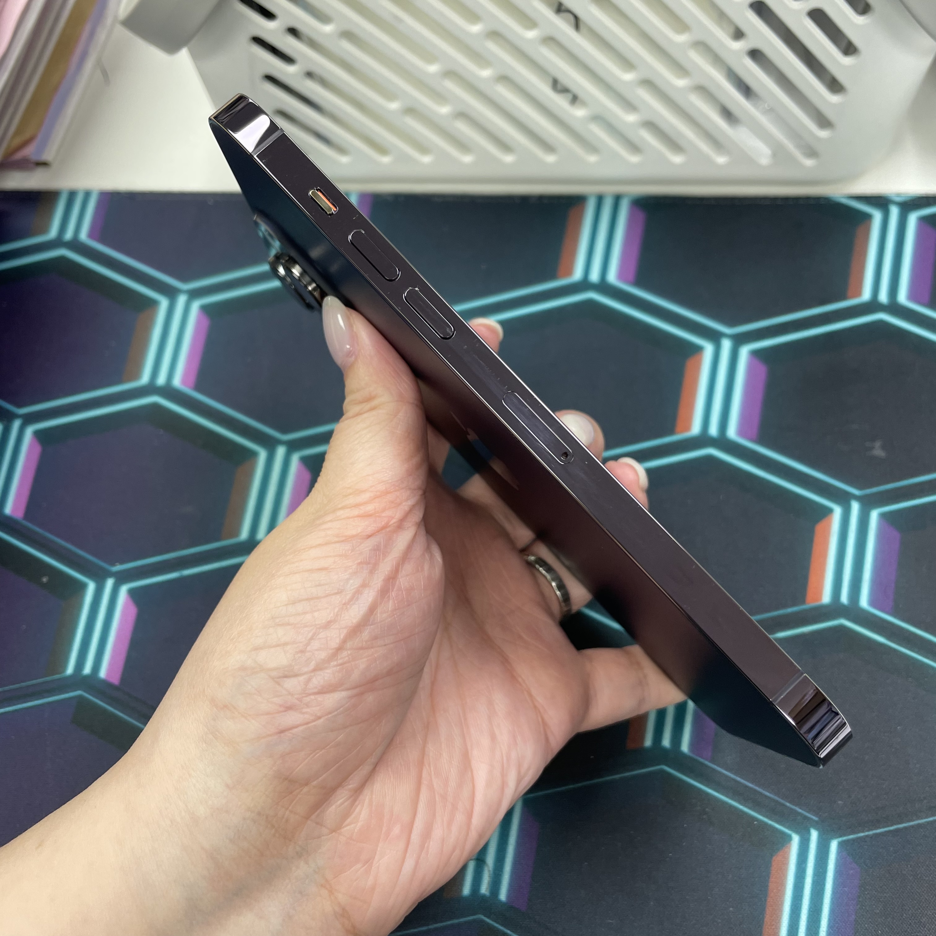 *6574 14 Pro max 完美機 128GB 電100 紫色 purple