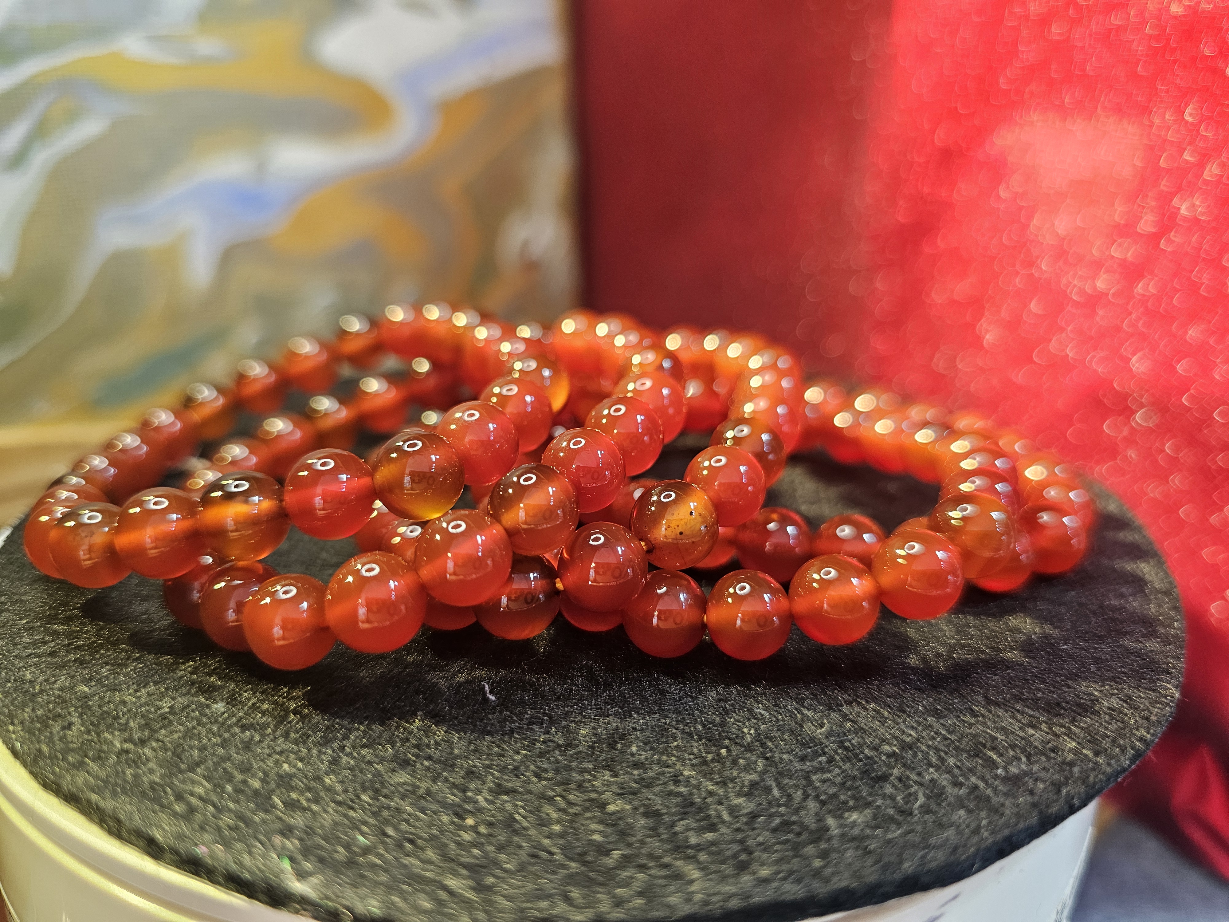 紅瑪瑙手串(Carnelian)