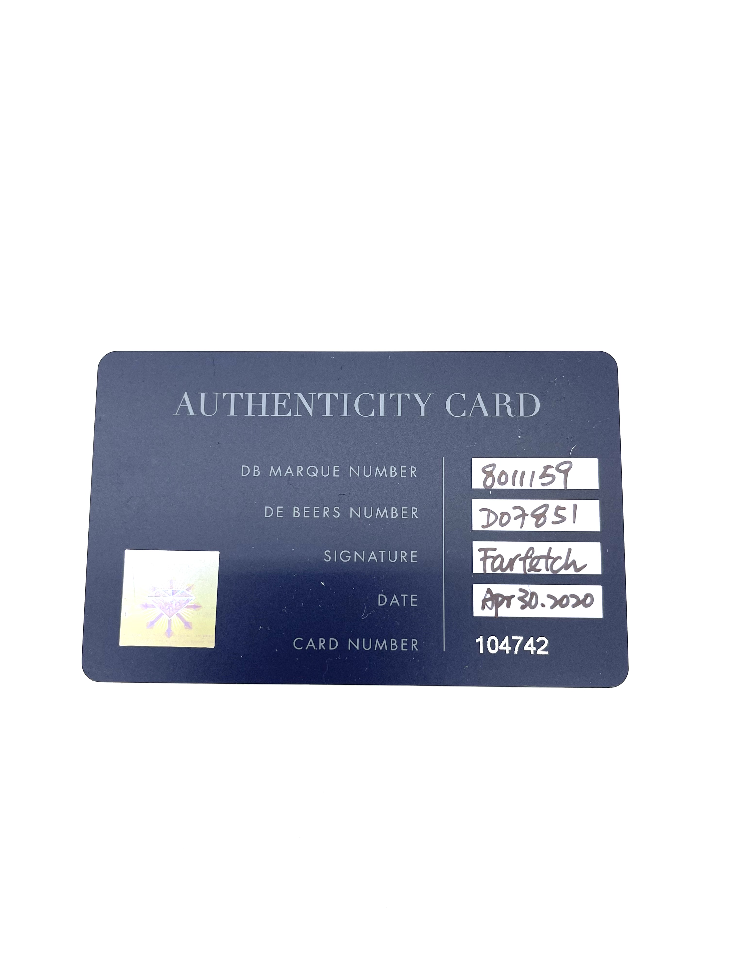 Pre-owned De Beers Diamond 0.20ct / Product Code: 26041212